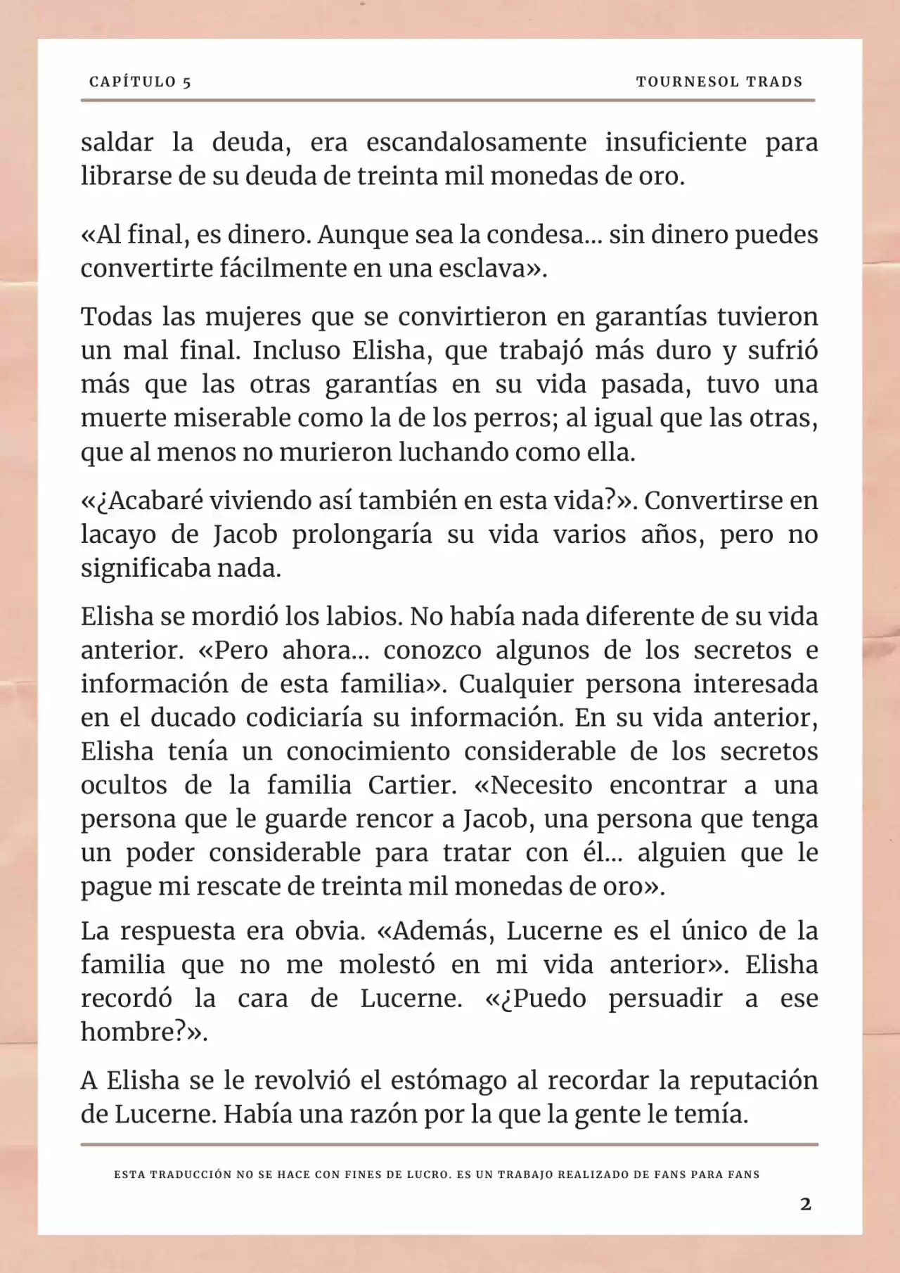 La Prometida Del Depredador (Novela) - Capítulo 5 - Página 3 - LectorTMOo