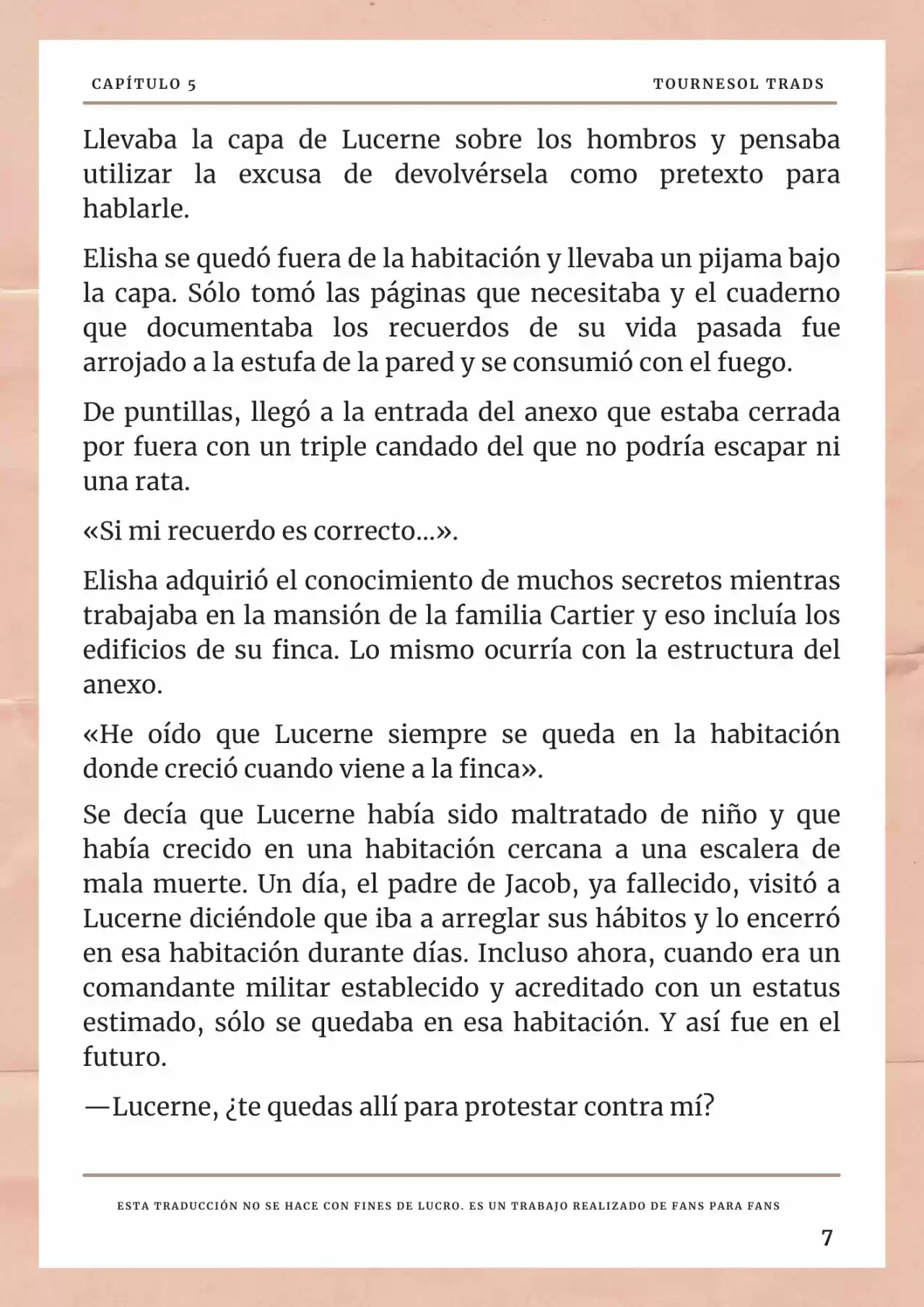 La Prometida Del Depredador (Novela) - Capítulo 5 - Página 8 - LectorTMOo