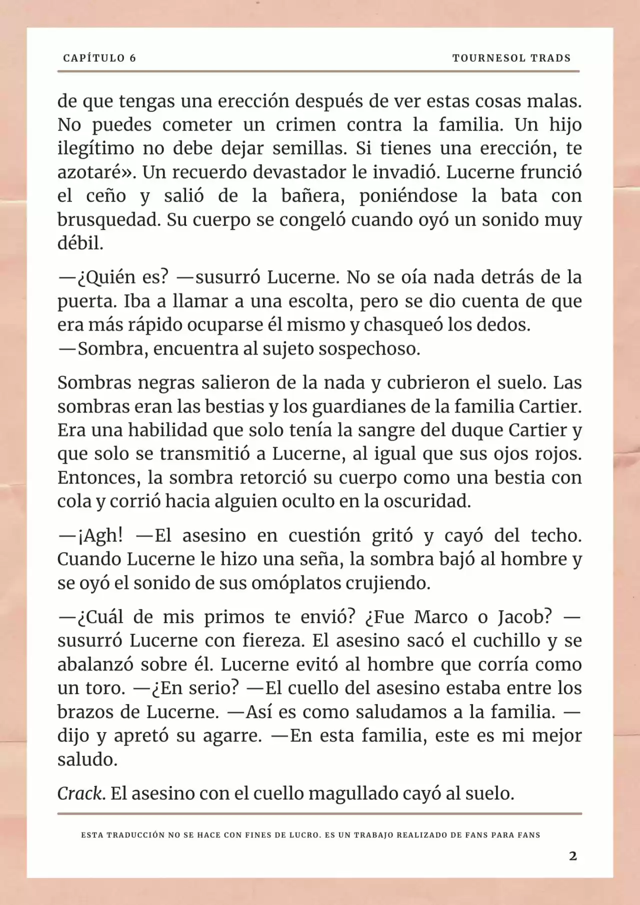 La Prometida Del Depredador (Novela) - Capítulo 6 - Página 3 - LectorTMOo