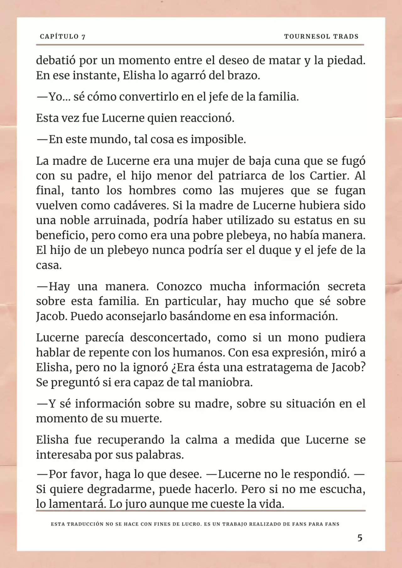 La Prometida Del Depredador (Novela) - Capítulo 7 - Página 6 - LectorTMOo