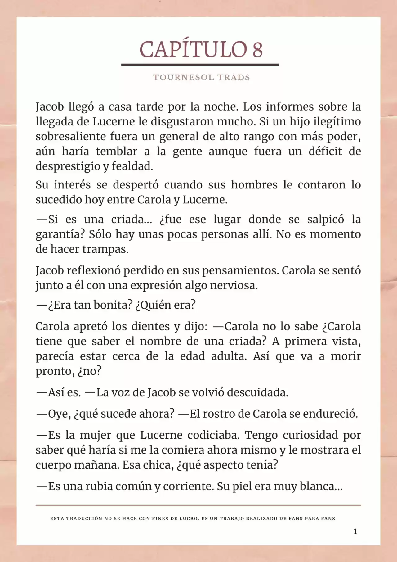 La Prometida Del Depredador (Novela) - Capítulo 8 - Página 2 - LectorTMOo