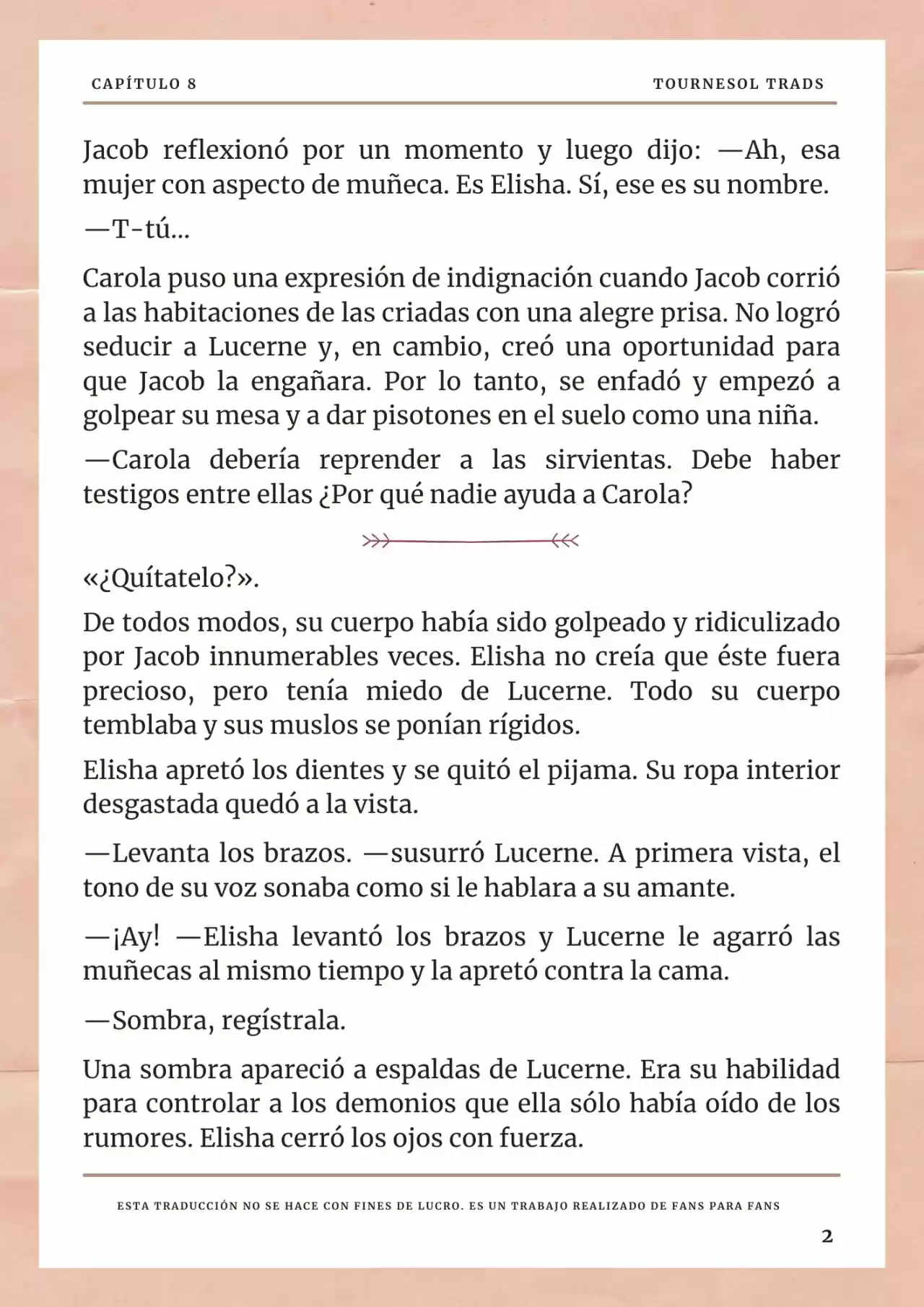 La Prometida Del Depredador (Novela) - Capítulo 8 - Página 3 - LectorTMOo