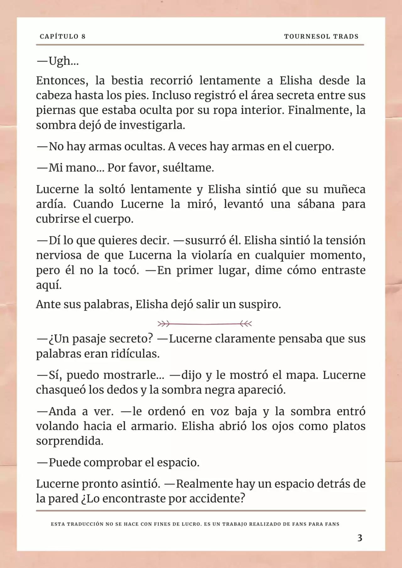 La Prometida Del Depredador (Novela) - Capítulo 8 - Página 4 - LectorTMOo