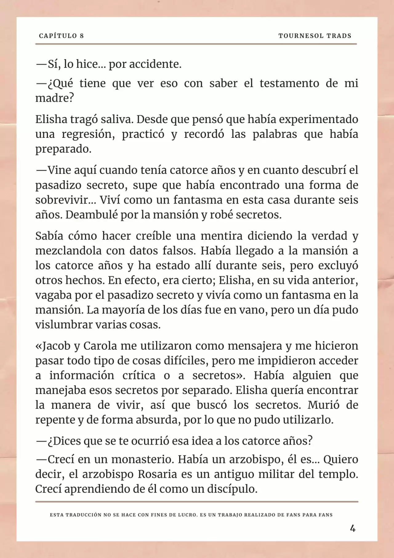 La Prometida Del Depredador (Novela) - Capítulo 8 - Página 5 - LectorTMOo