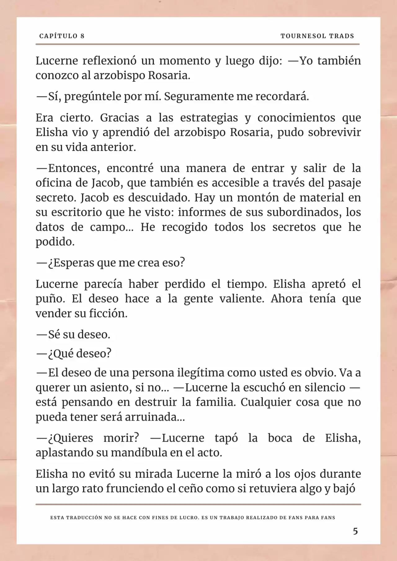 La Prometida Del Depredador (Novela) - Capítulo 8 - Página 6 - LectorTMOo