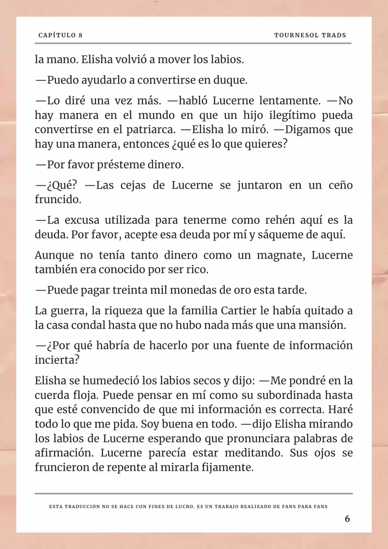 La Prometida Del Depredador (Novela) - Capítulo 8 - Página 7 - LectorTMOo