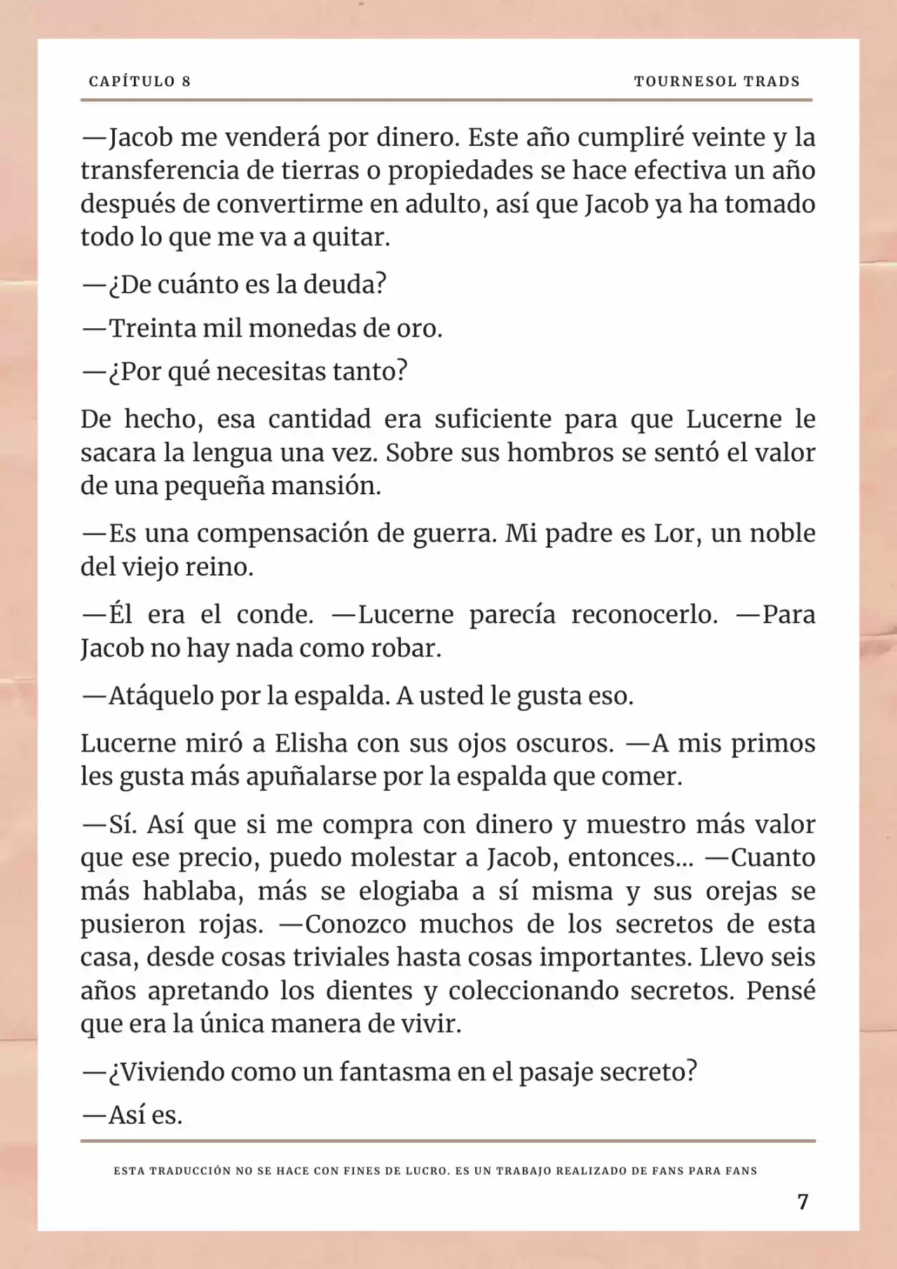 La Prometida Del Depredador (Novela) - Capítulo 8 - Página 8 - LectorTMOo