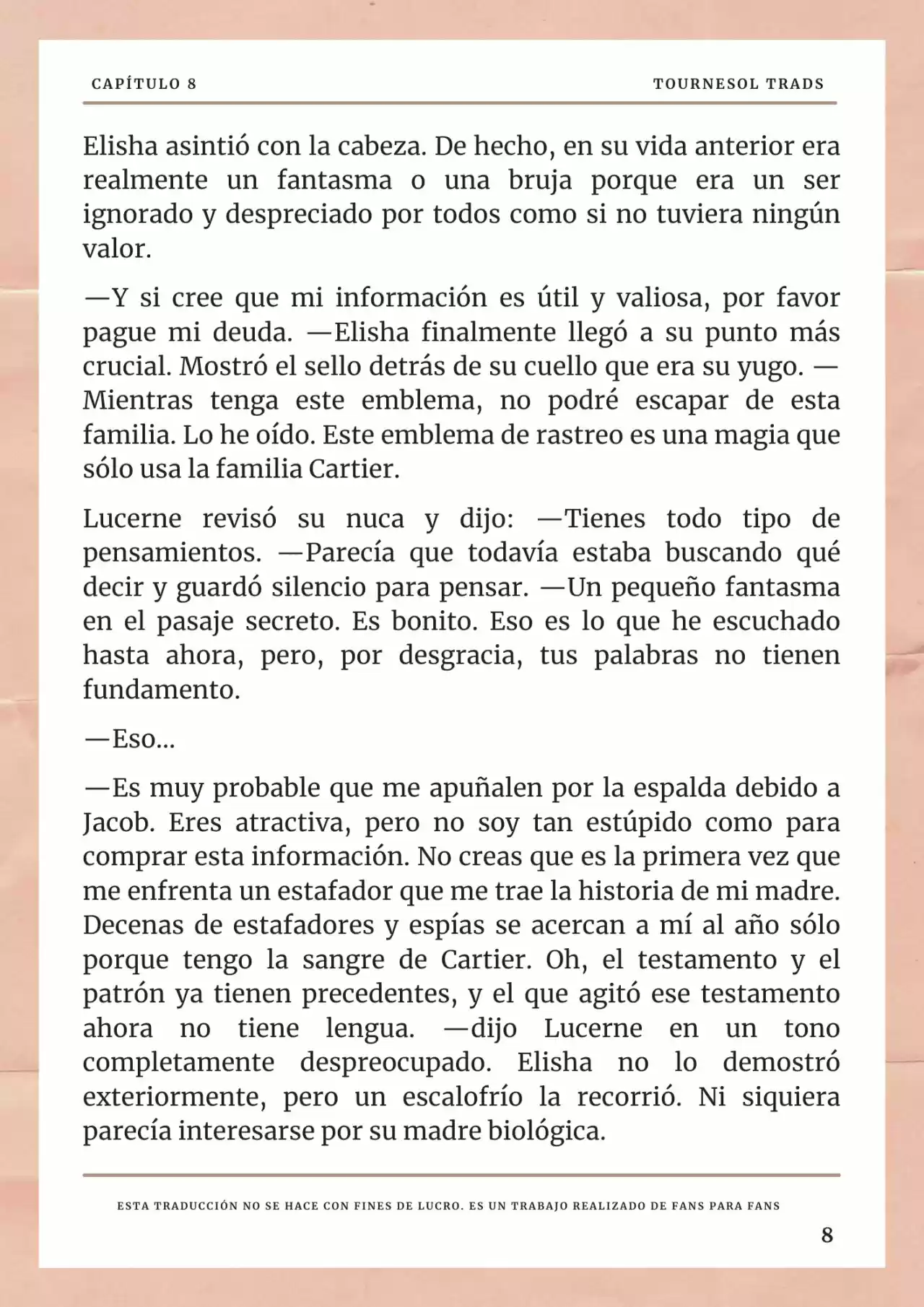 La Prometida Del Depredador (Novela) - Capítulo 8 - Página 9 - LectorTMOo