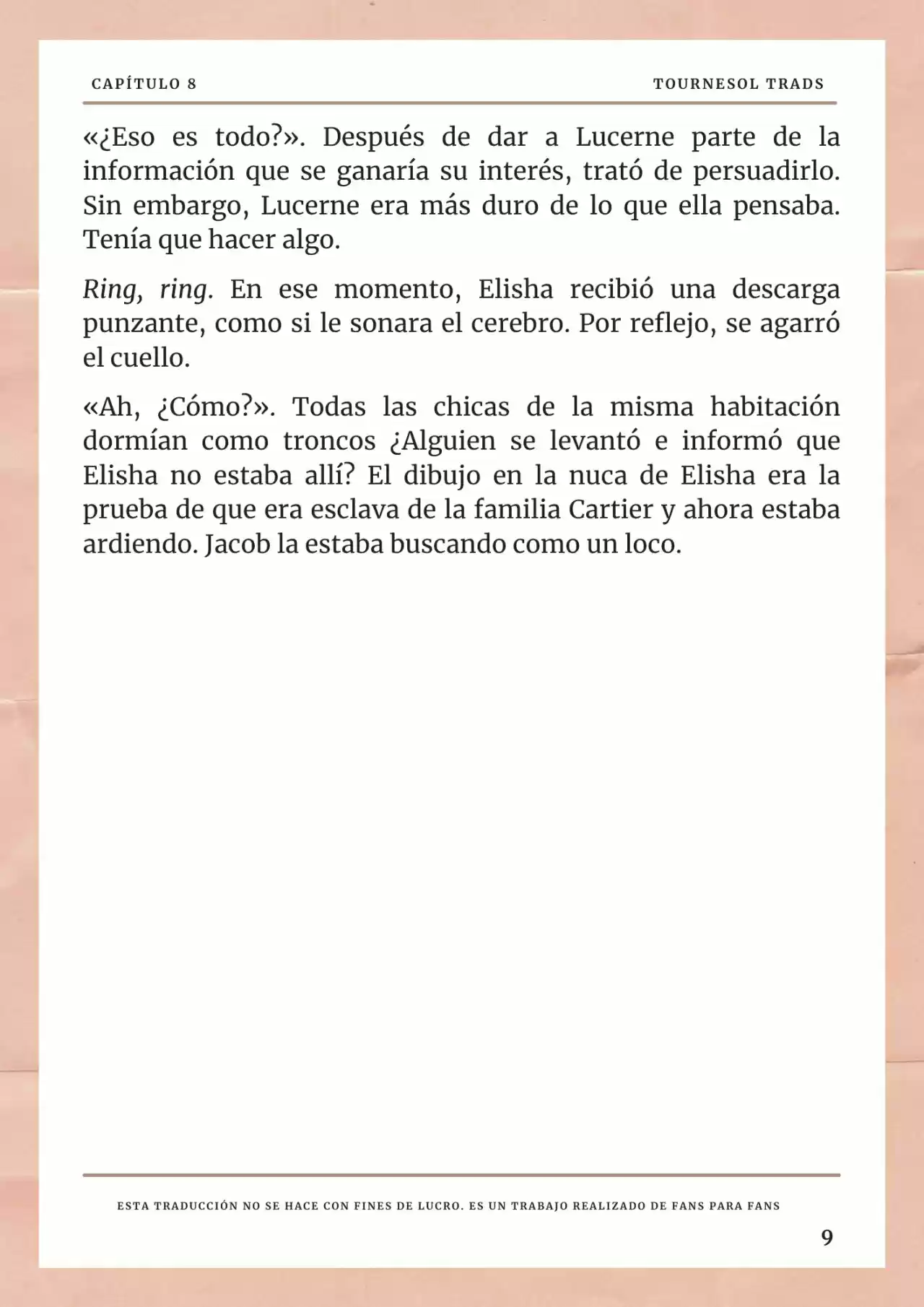 La Prometida Del Depredador (Novela) - Capítulo 8 - Página 10 - LectorTMOo
