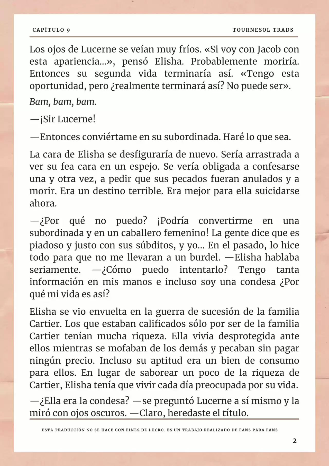 La Prometida Del Depredador (Novela) - Capítulo 9 - Página 3 - LectorTMOo