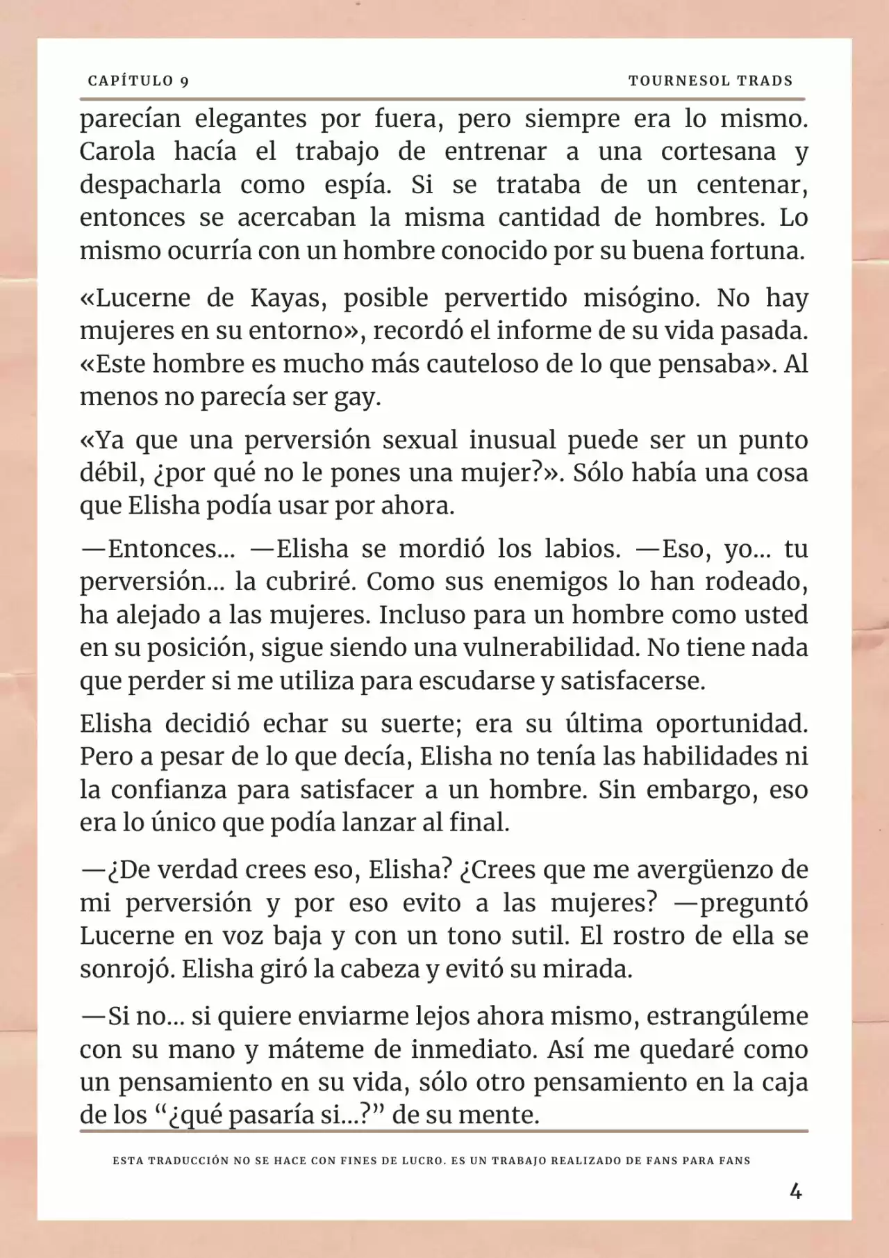 La Prometida Del Depredador (Novela) - Capítulo 9 - Página 5 - LectorTMOo