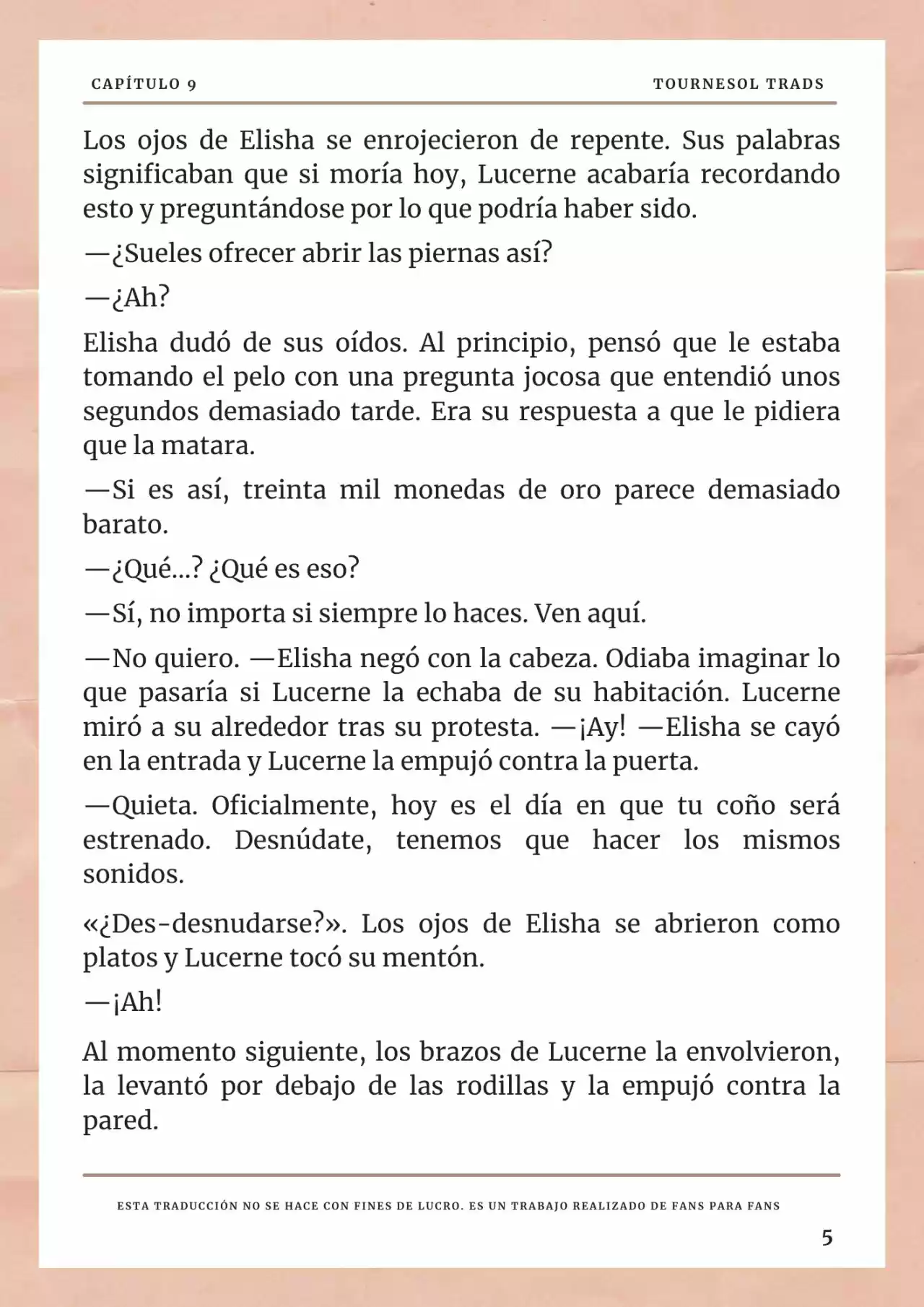 La Prometida Del Depredador (Novela) - Capítulo 9 - Página 6 - LectorTMOo