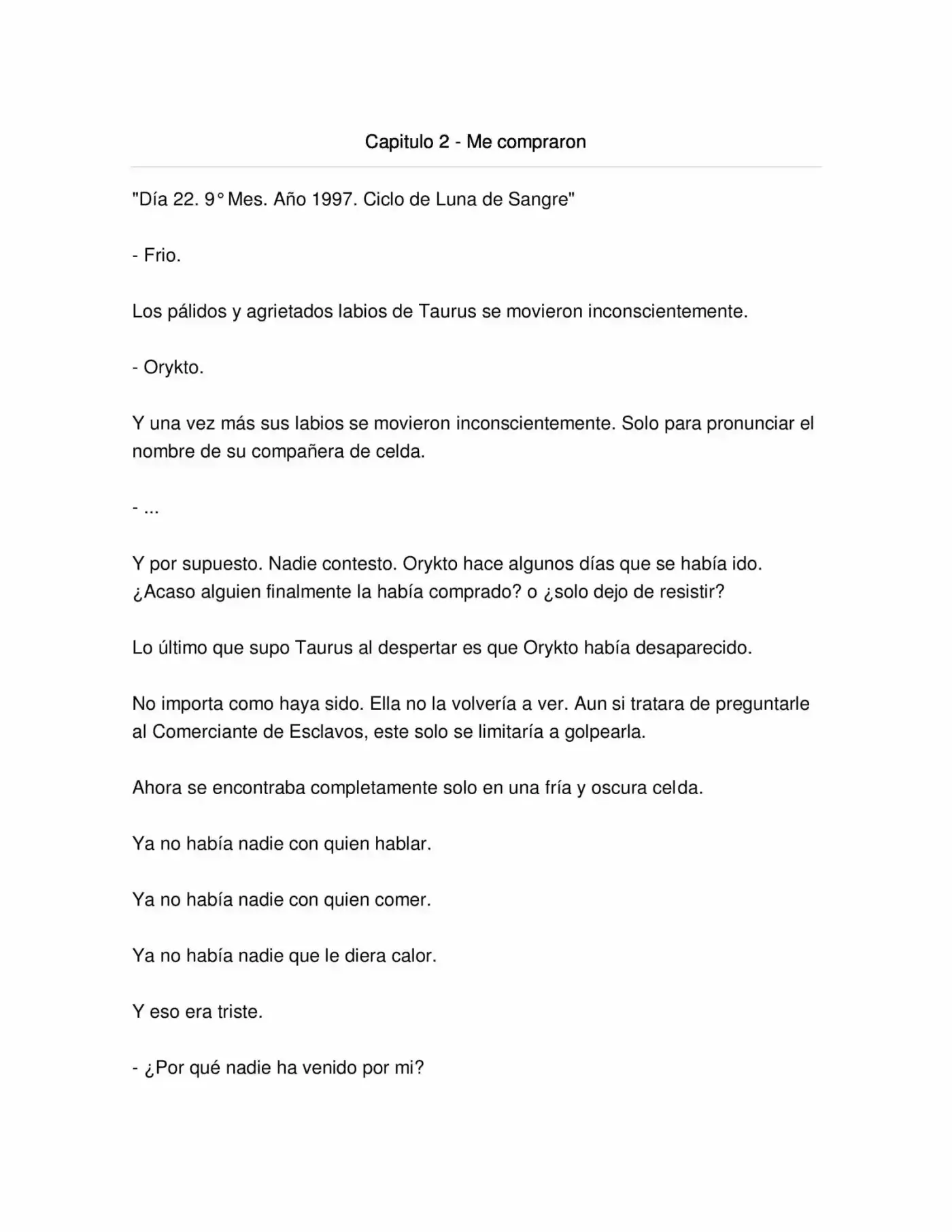 La Rapsodia De La Vaca Roja (Novela) - Capítulo 2 - Página 1 - LectorTMOo