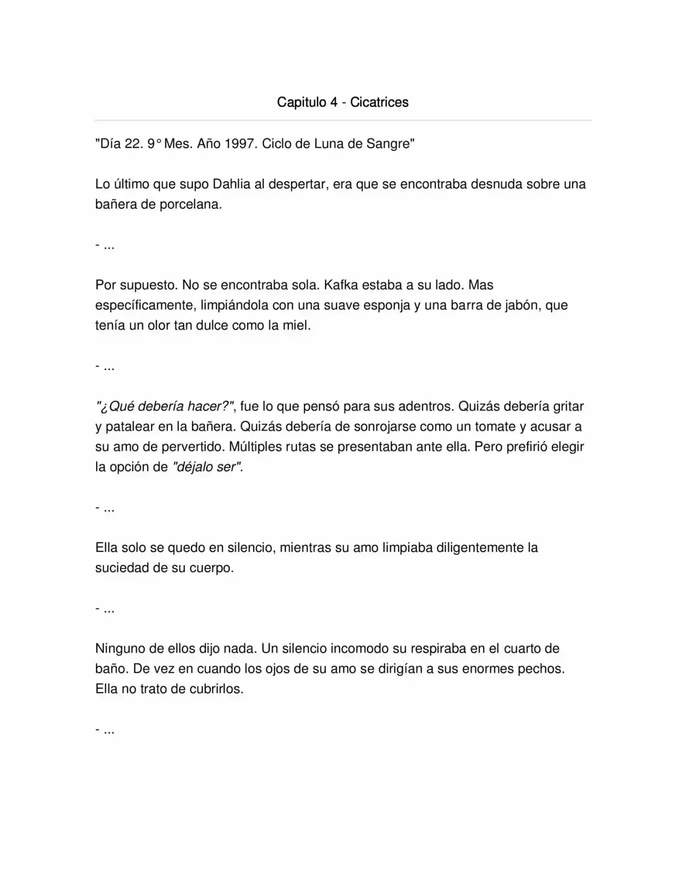 La Rapsodia De La Vaca Roja (Novela) - Capítulo 4 - Página 1 - LectorTMOo