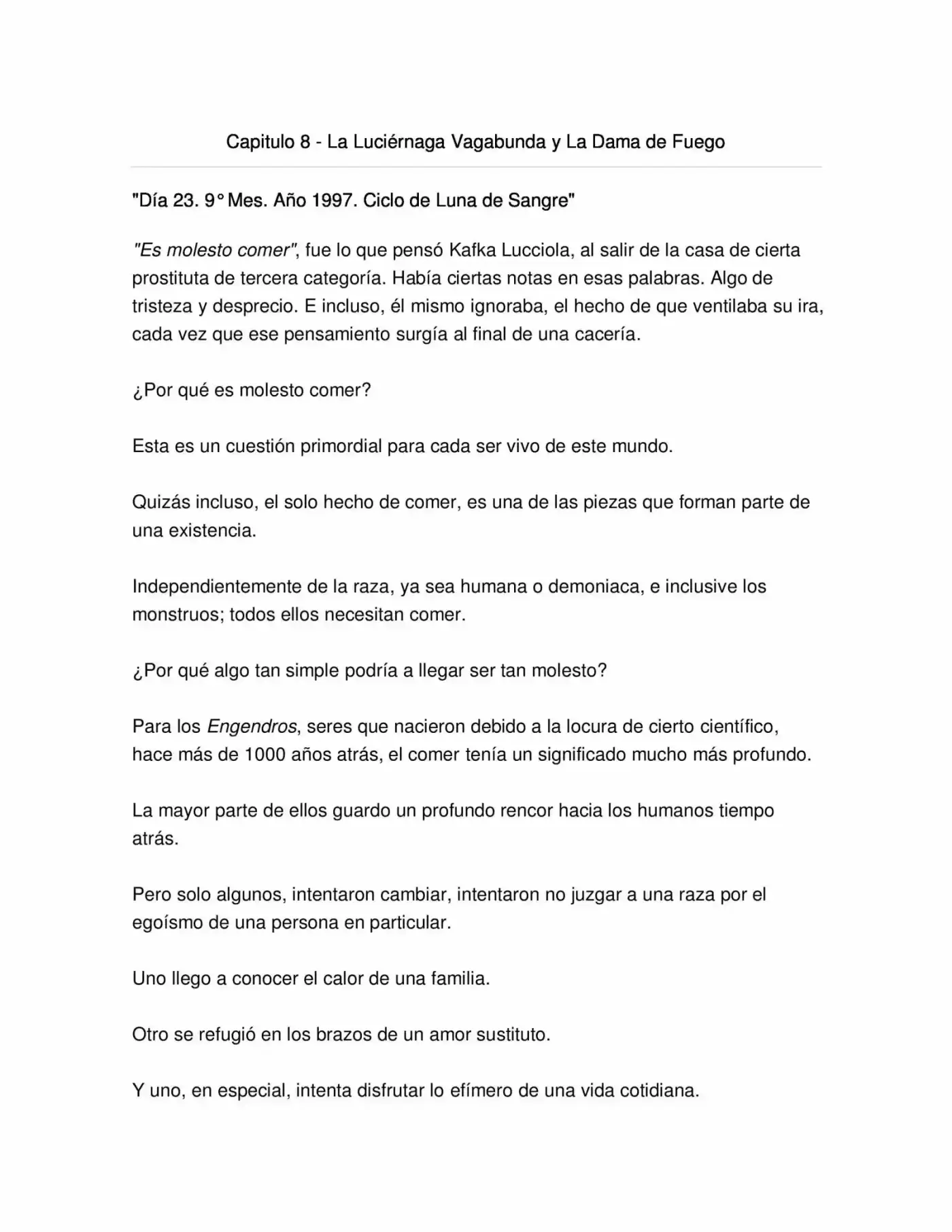 La Rapsodia De La Vaca Roja (Novela) - Capítulo 8 - Página 1 - LectorTMOo