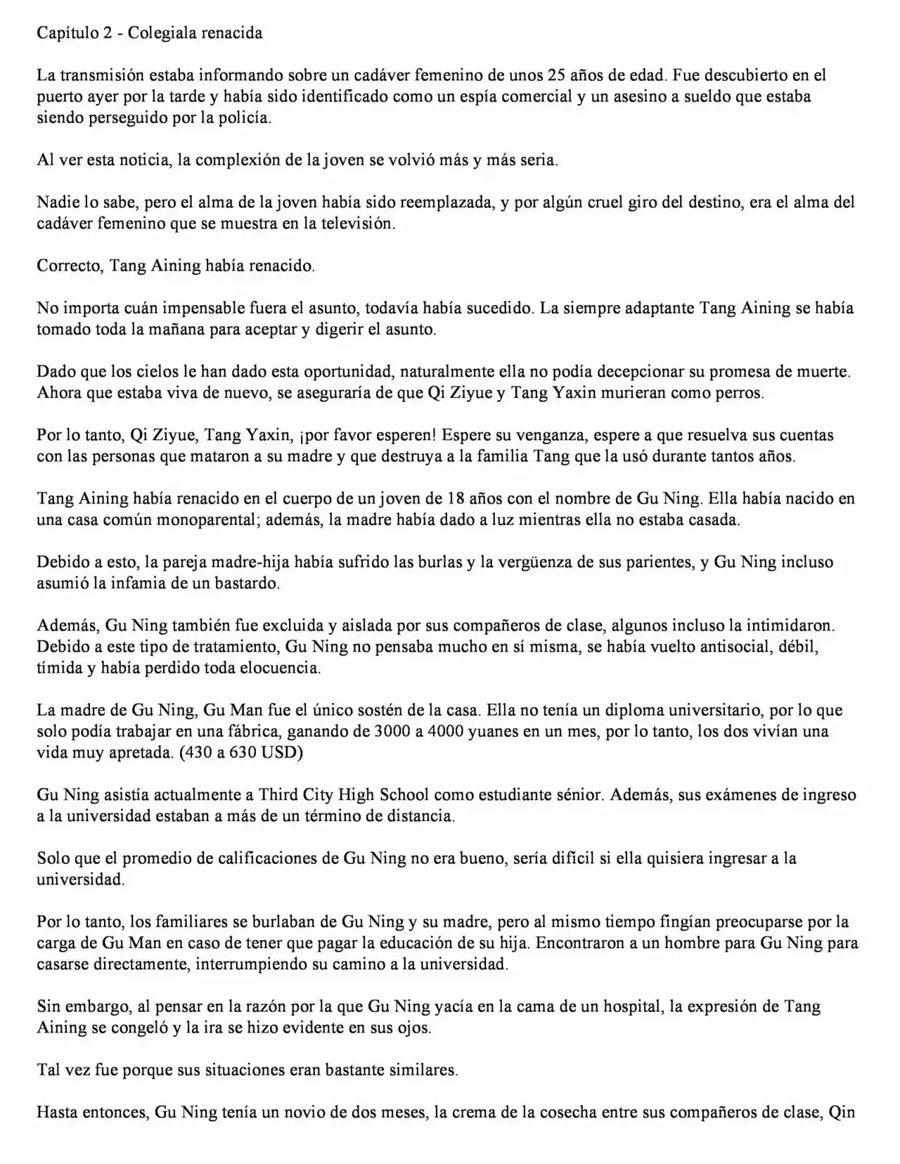 LA REENCARNACIÓN DE LA MUJER EMPRESARIA ESCOLAR. (Novela) - Capítulo 2 - Página 1 - LectorTMOo