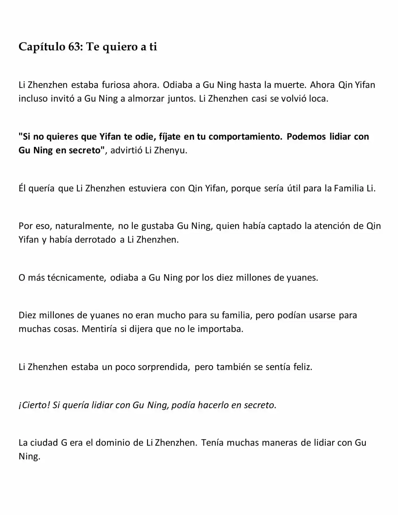 LA REENCARNACIÓN DE LA MUJER EMPRESARIA ESCOLAR. (Novela) - Capítulo 63 - Página 1 - LectorTMOo