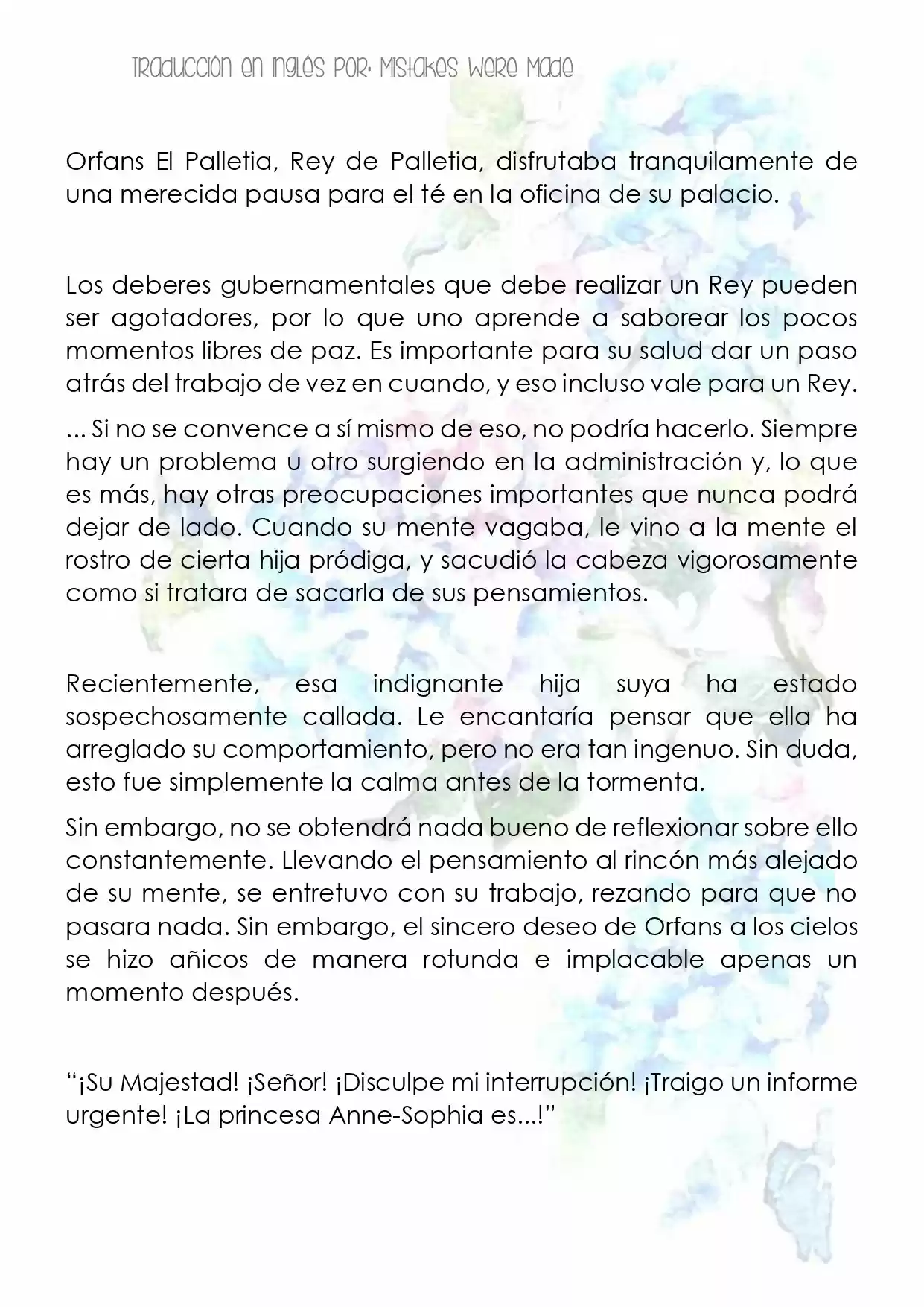 La Revolución Mágica De La Princesa Reencarnada Y La Joven Genio (Novela) - Capítulo 2 - Página 4 - LectorTMOo