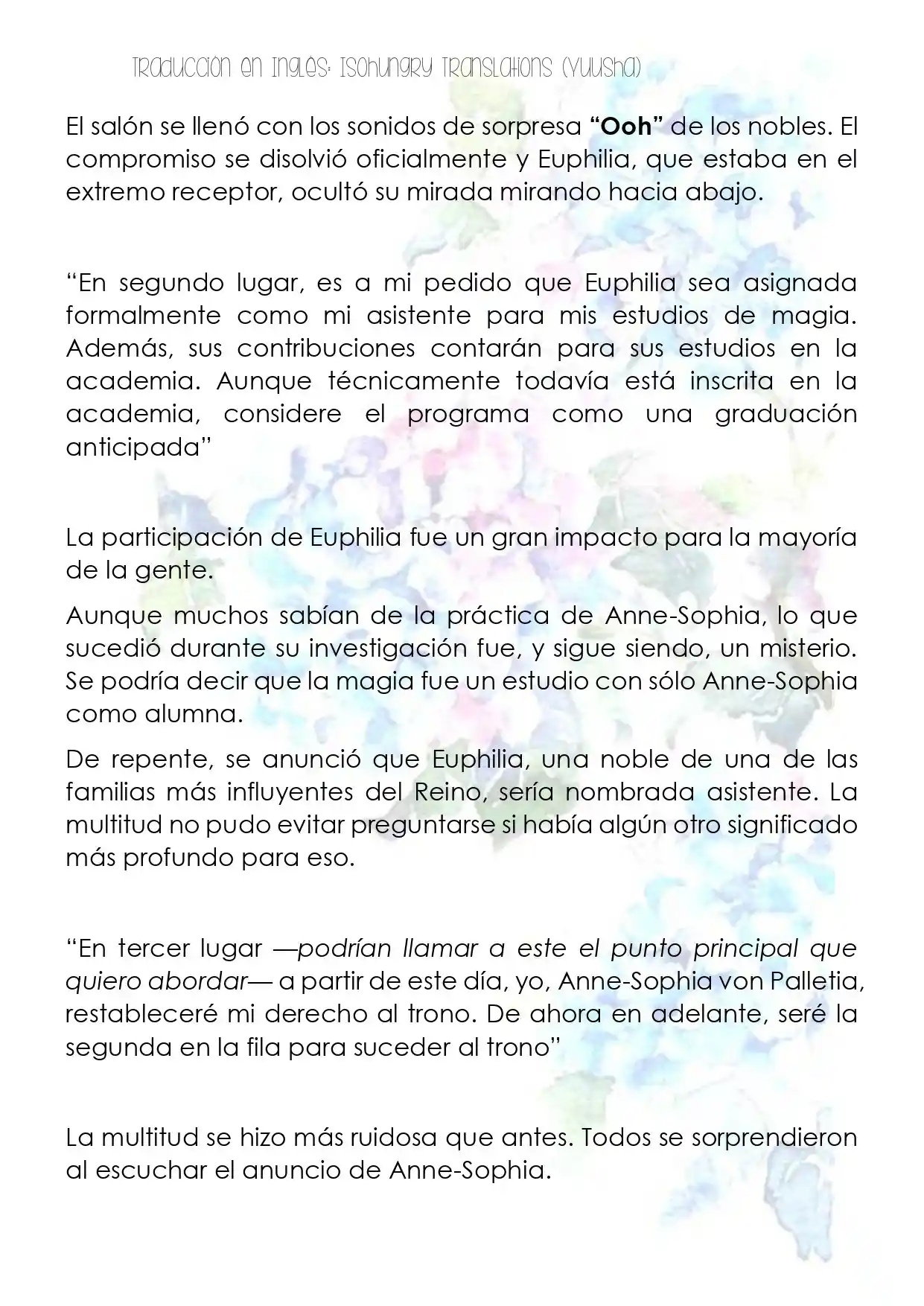 La Revolución Mágica De La Princesa Reencarnada Y La Joven Genio(NW) (Novela) - Capítulo 13 - Página 7 - LectorTMOo