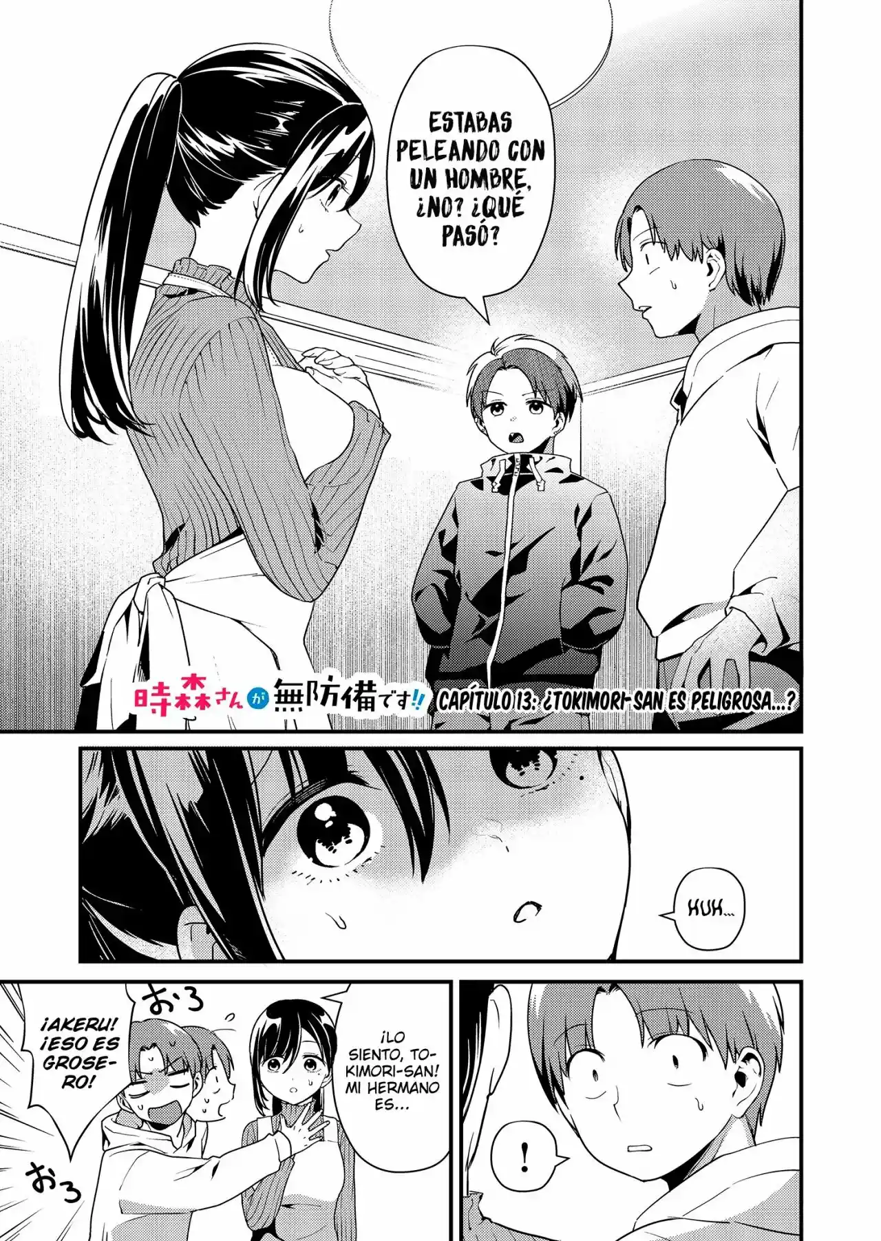 ¡La Señorita Tokimori Está Indefensa! - Capítulo 13 - Página 4 - LectorTMOo