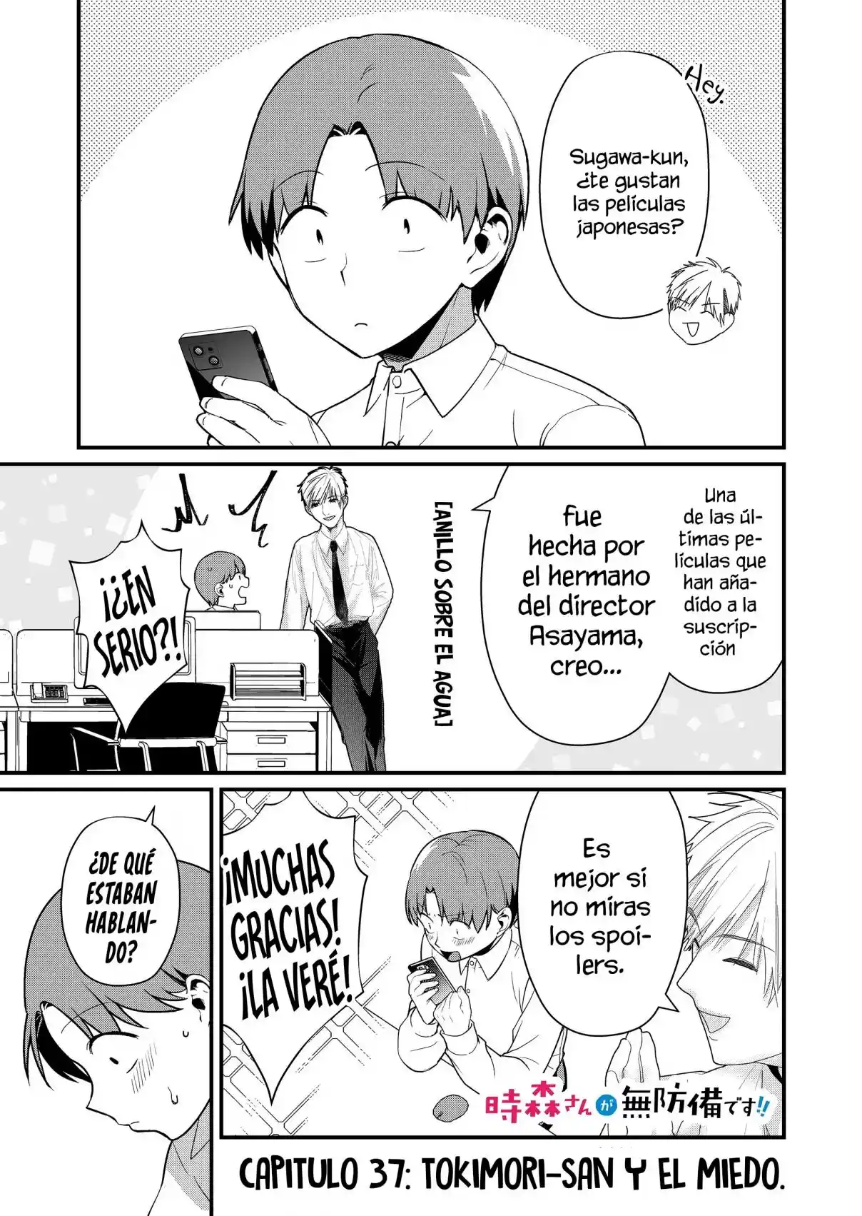 ¡La Señorita Tokimori Está Indefensa! - Capítulo 37 - Página 3 - LectorTMOo