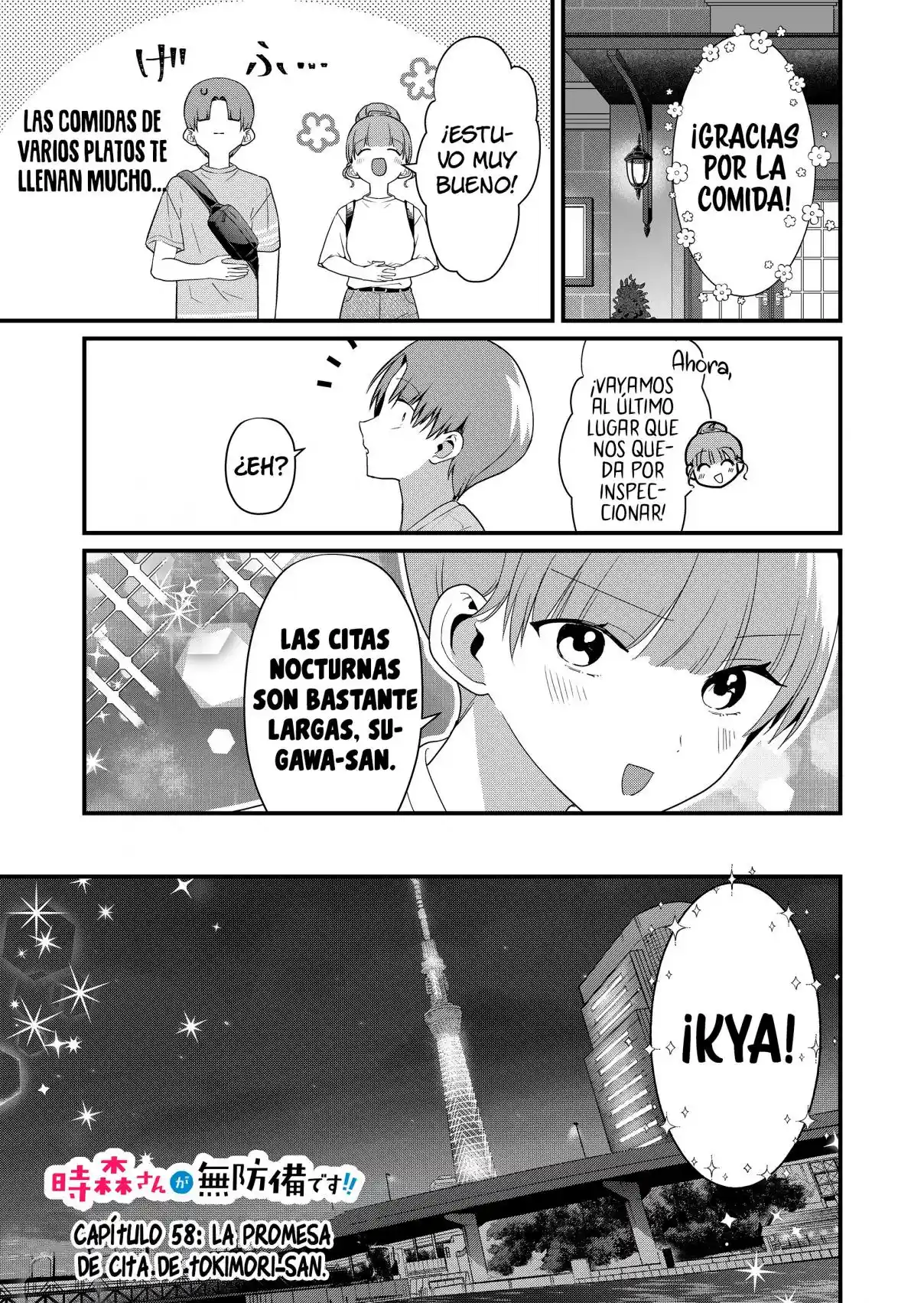 ¡La Señorita Tokimori Está Indefensa! - Capítulo 58 - Página 3 - LectorTMOo