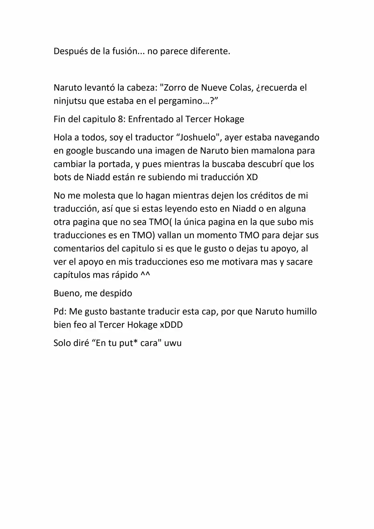 La Supremacia De Naruto (Novela) - Capítulo 8 - Página 9 - LectorTMOo