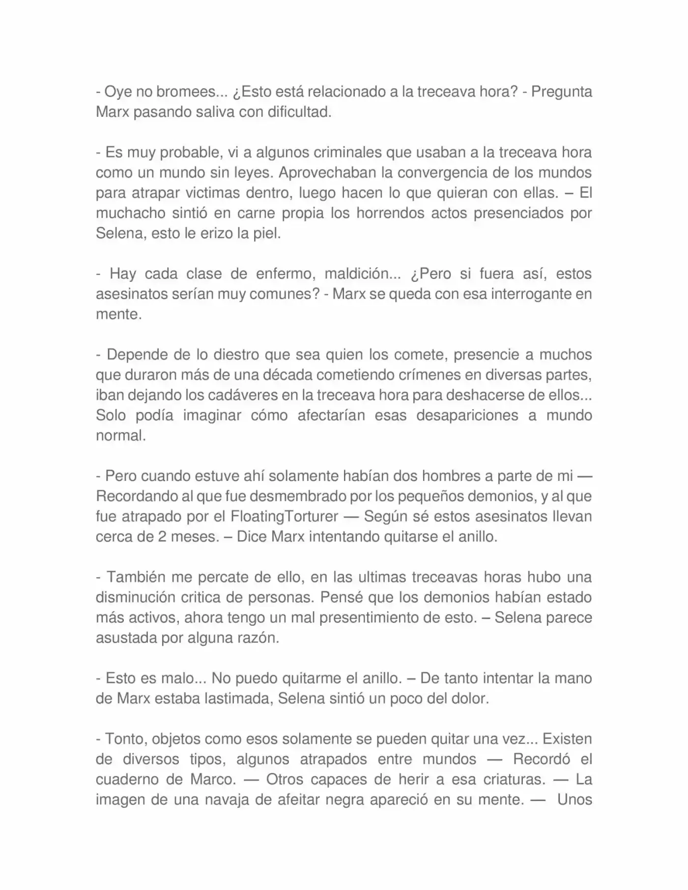 La Treceava Hora (Novela) - Capítulo 5 - Página 8 - LectorTMOo