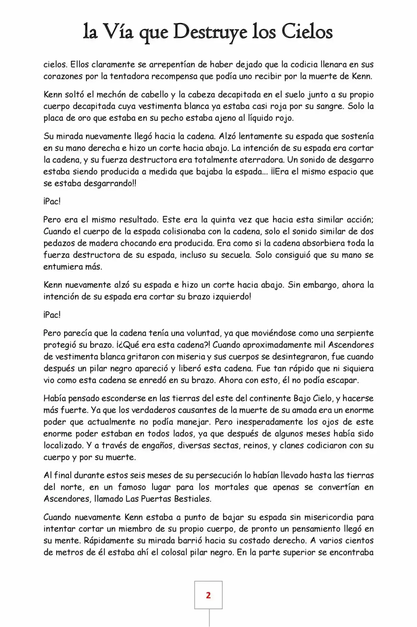 La Vía Que Destruye Los Cielos (Novela) - Capítulo - Página 2 - LectorTMOo