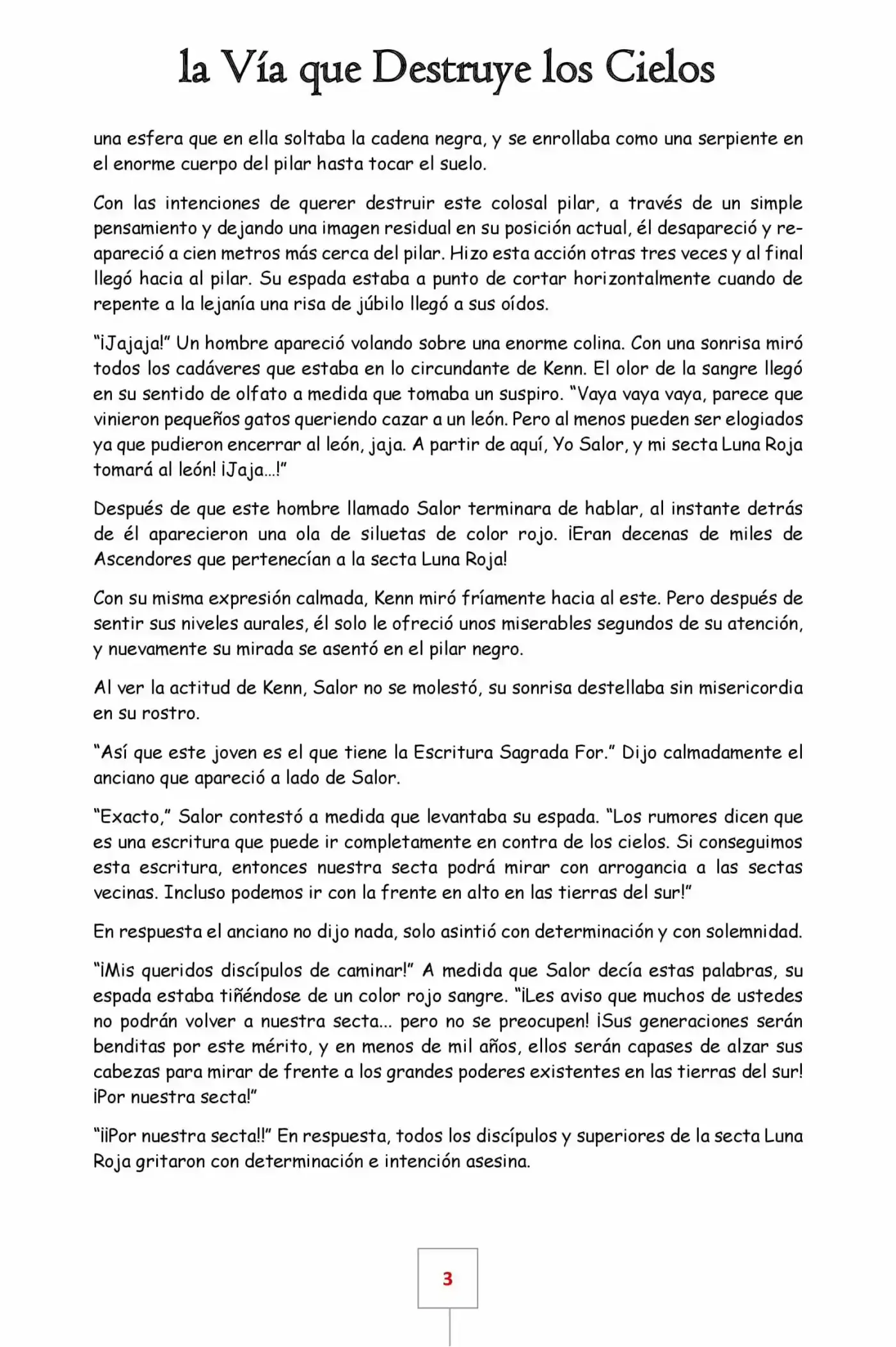 La Vía Que Destruye Los Cielos (Novela) - Capítulo - Página 3 - LectorTMOo