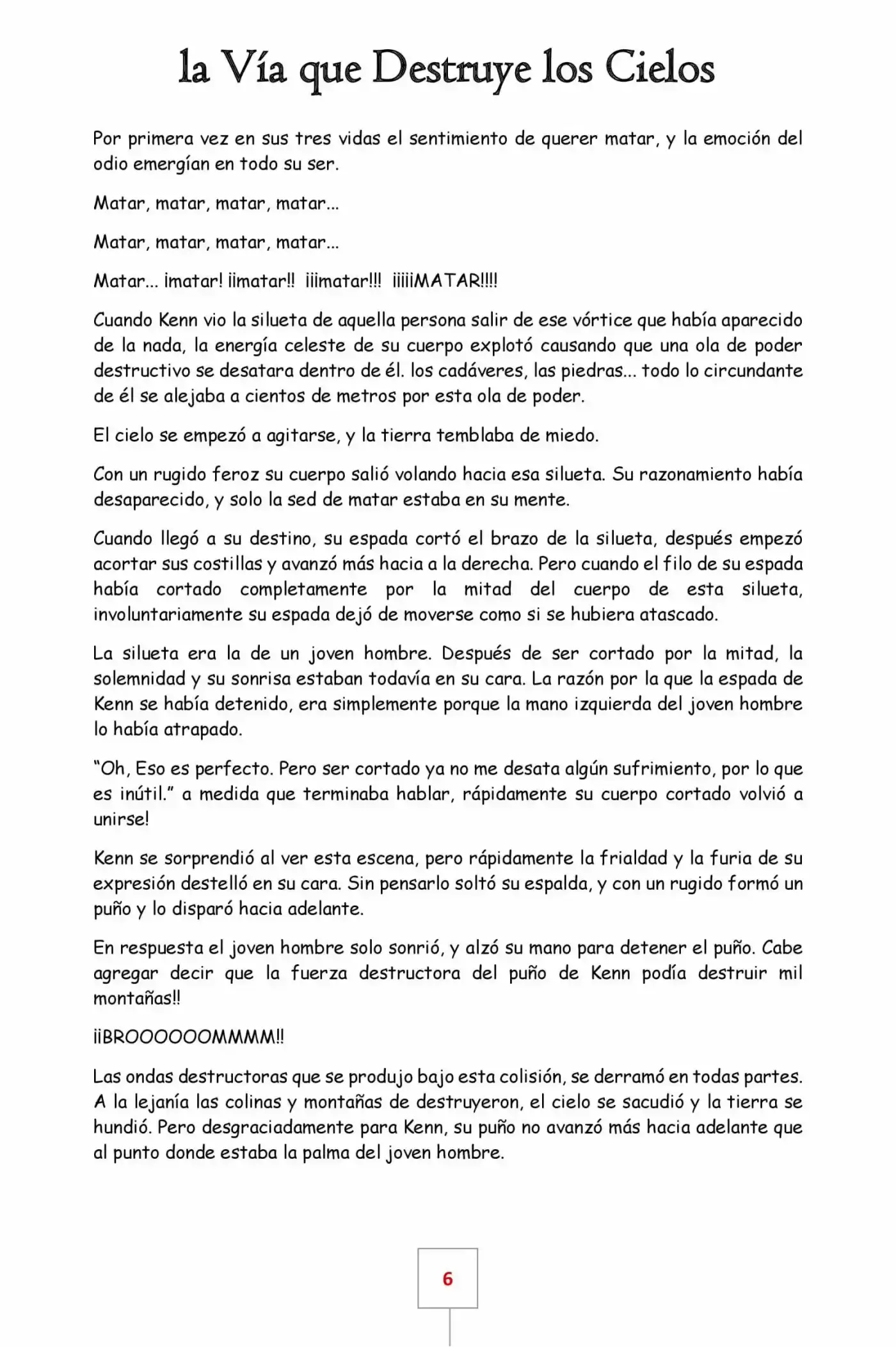 La Vía Que Destruye Los Cielos (Novela) - Capítulo - Página 6 - LectorTMOo