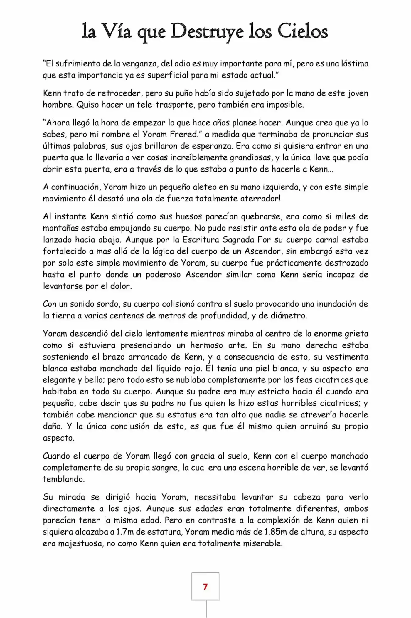 La Vía Que Destruye Los Cielos (Novela) - Capítulo - Página 7 - LectorTMOo