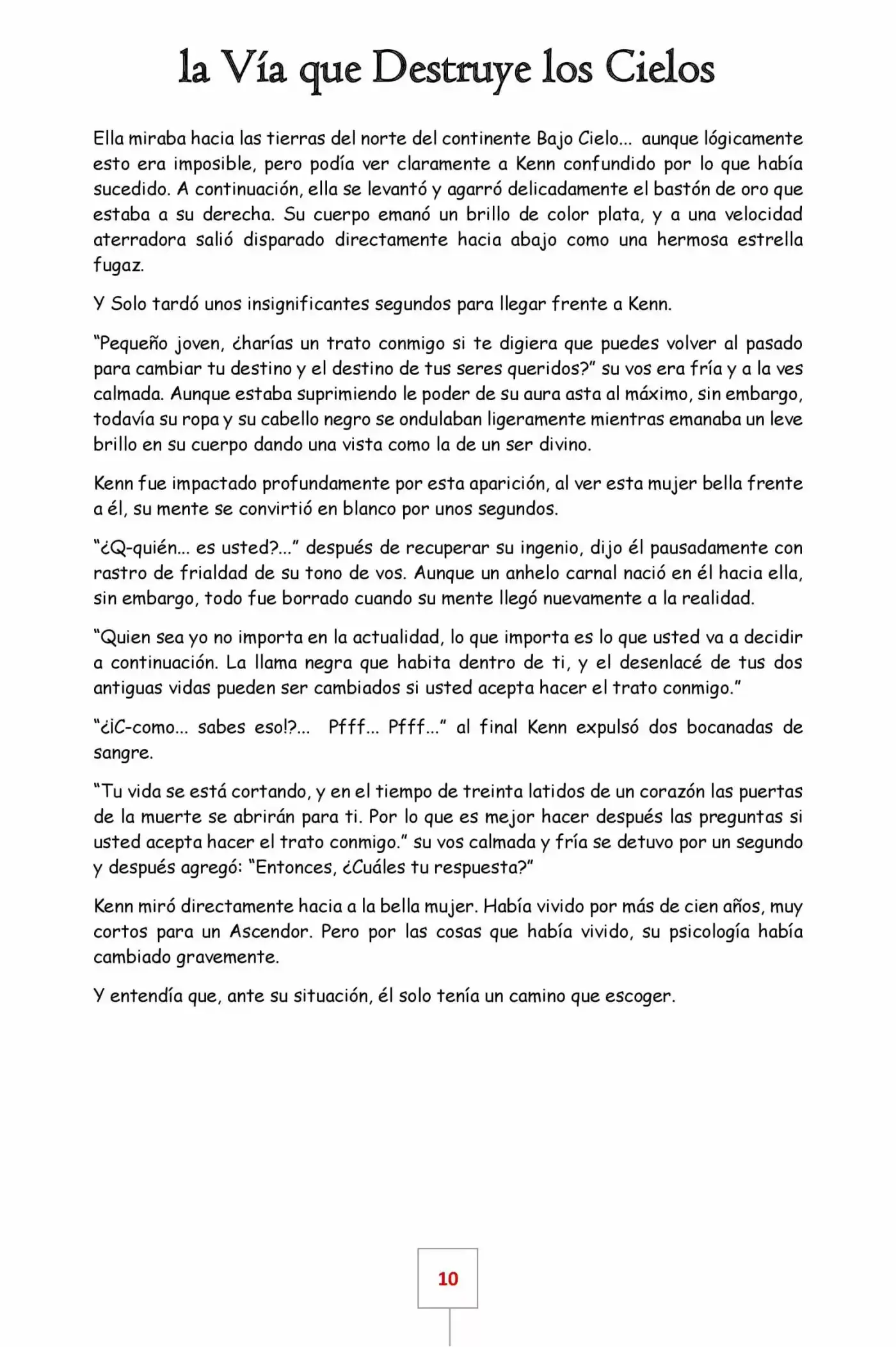 La Vía Que Destruye Los Cielos (Novela) - Capítulo - Página 10 - LectorTMOo