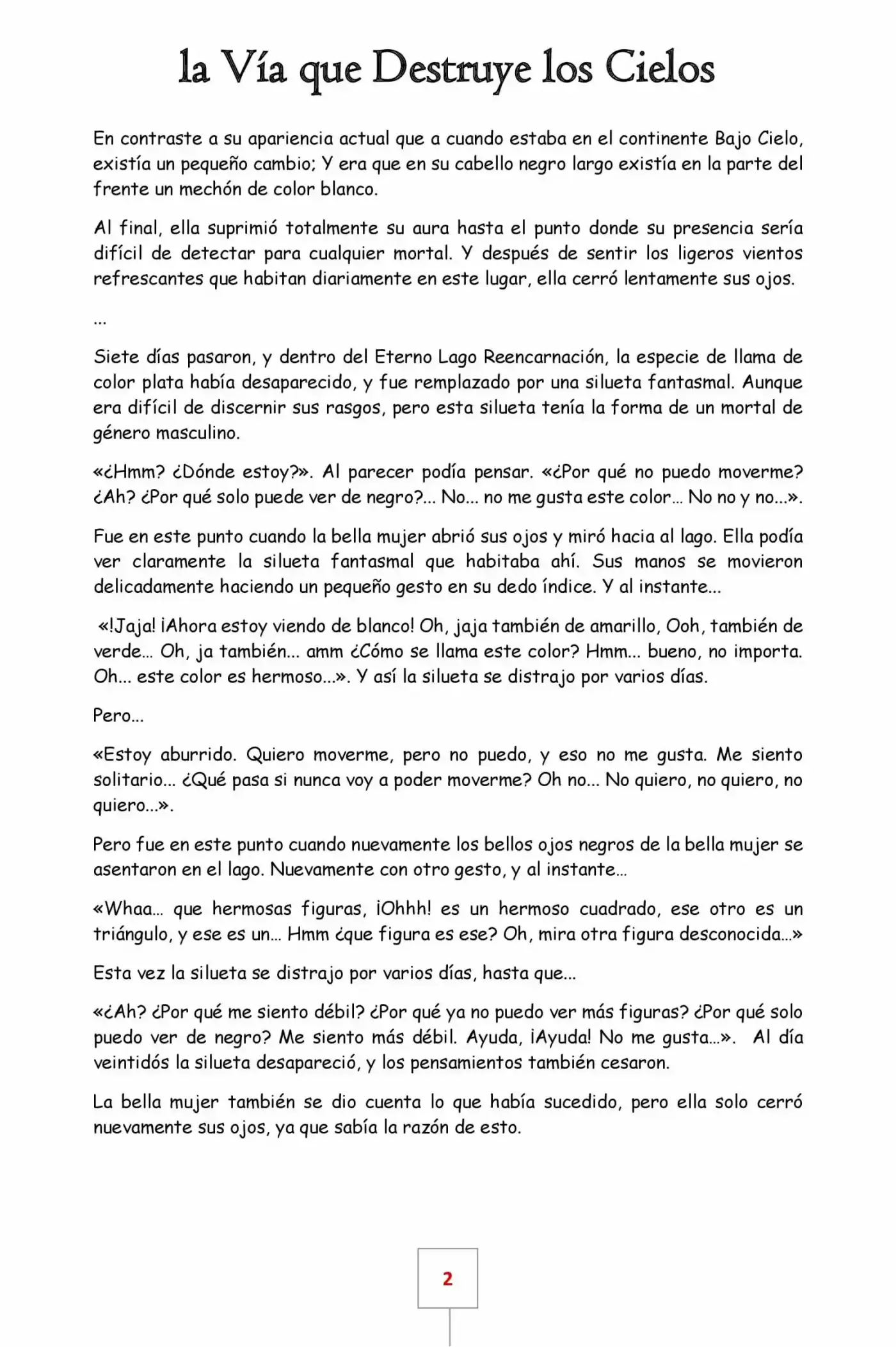 La Vía Que Destruye Los Cielos (Novela) - Capítulo 1 - Página 2 - LectorTMOo