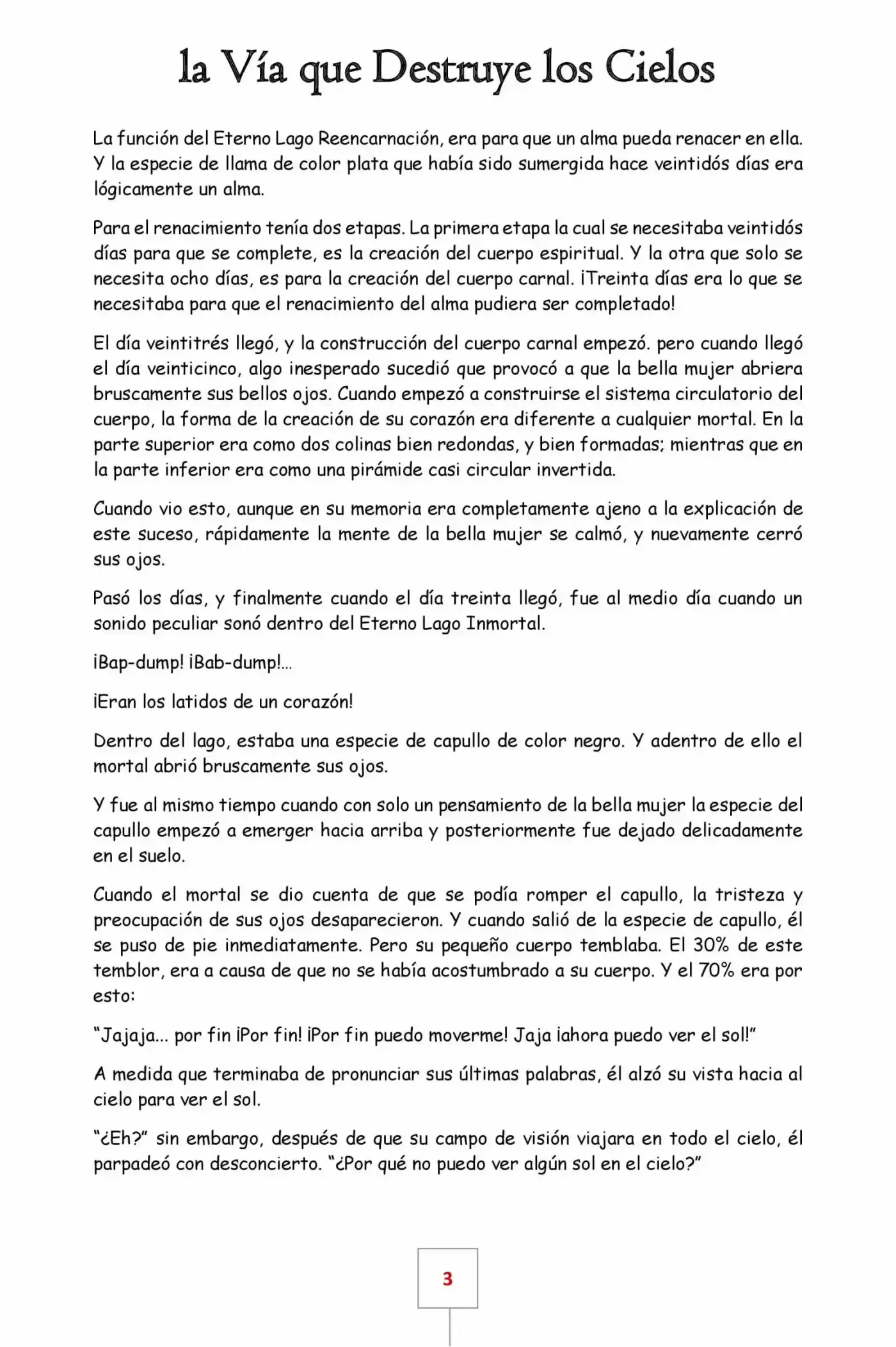 La Vía Que Destruye Los Cielos (Novela) - Capítulo 1 - Página 3 - LectorTMOo