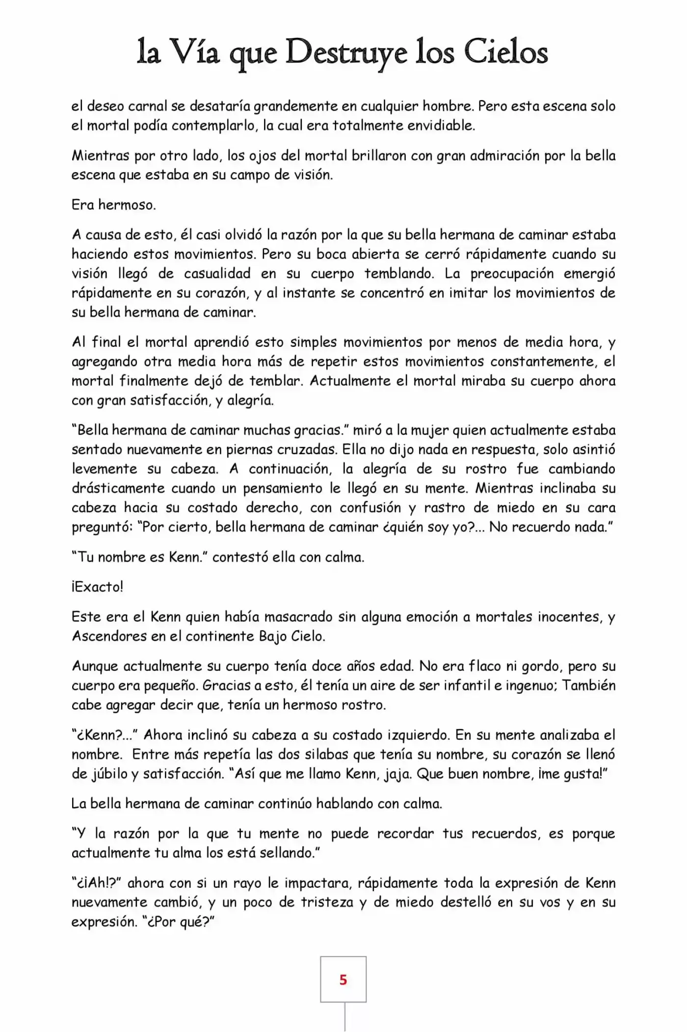 La Vía Que Destruye Los Cielos (Novela) - Capítulo 1 - Página 5 - LectorTMOo