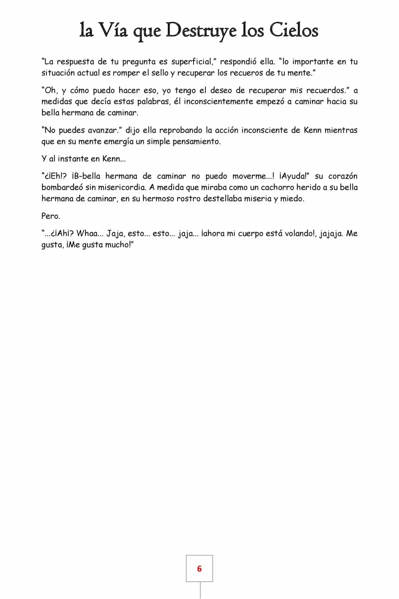La Vía Que Destruye Los Cielos (Novela) - Capítulo 1 - Página 6 - LectorTMOo