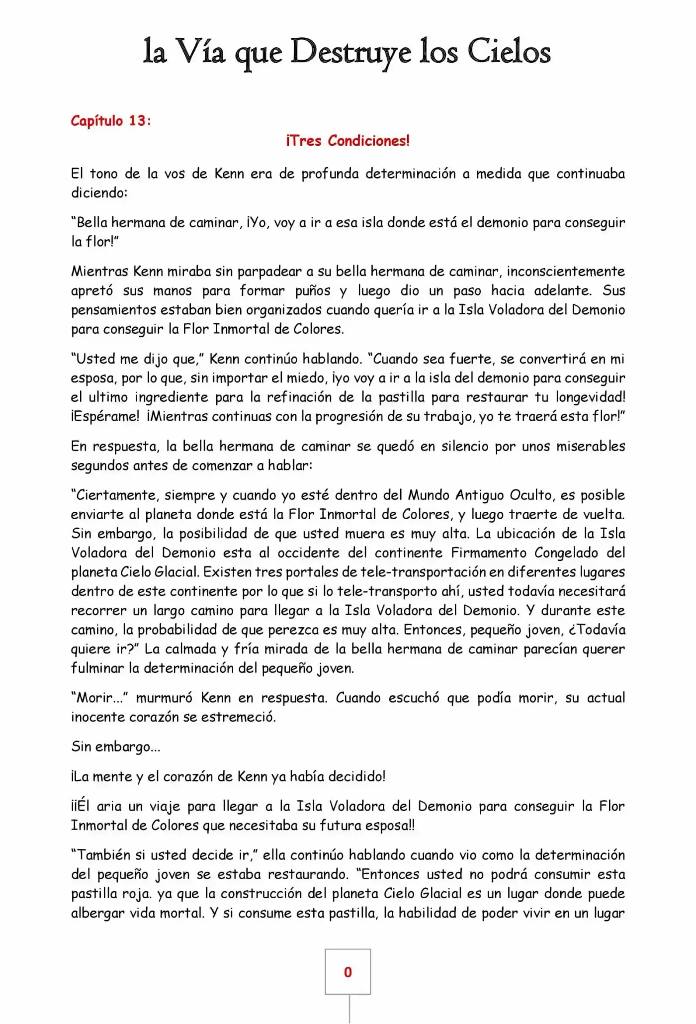 La Vía Que Destruye Los Cielos (Novela) - Capítulo 13 - Página 1 - LectorTMOo