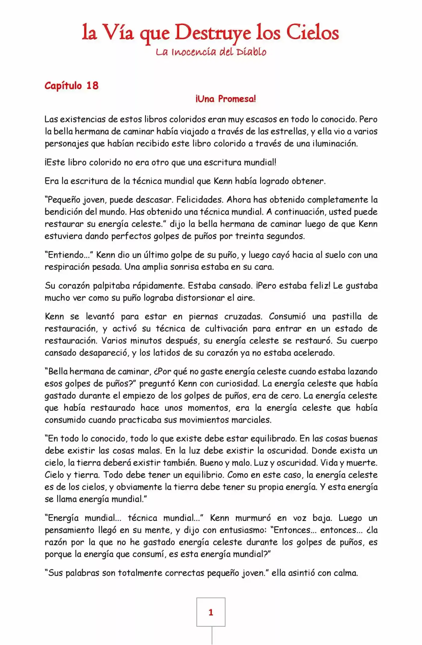 La Vía Que Destruye Los Cielos (Novela) - Capítulo 18 - Página 1 - LectorTMOo