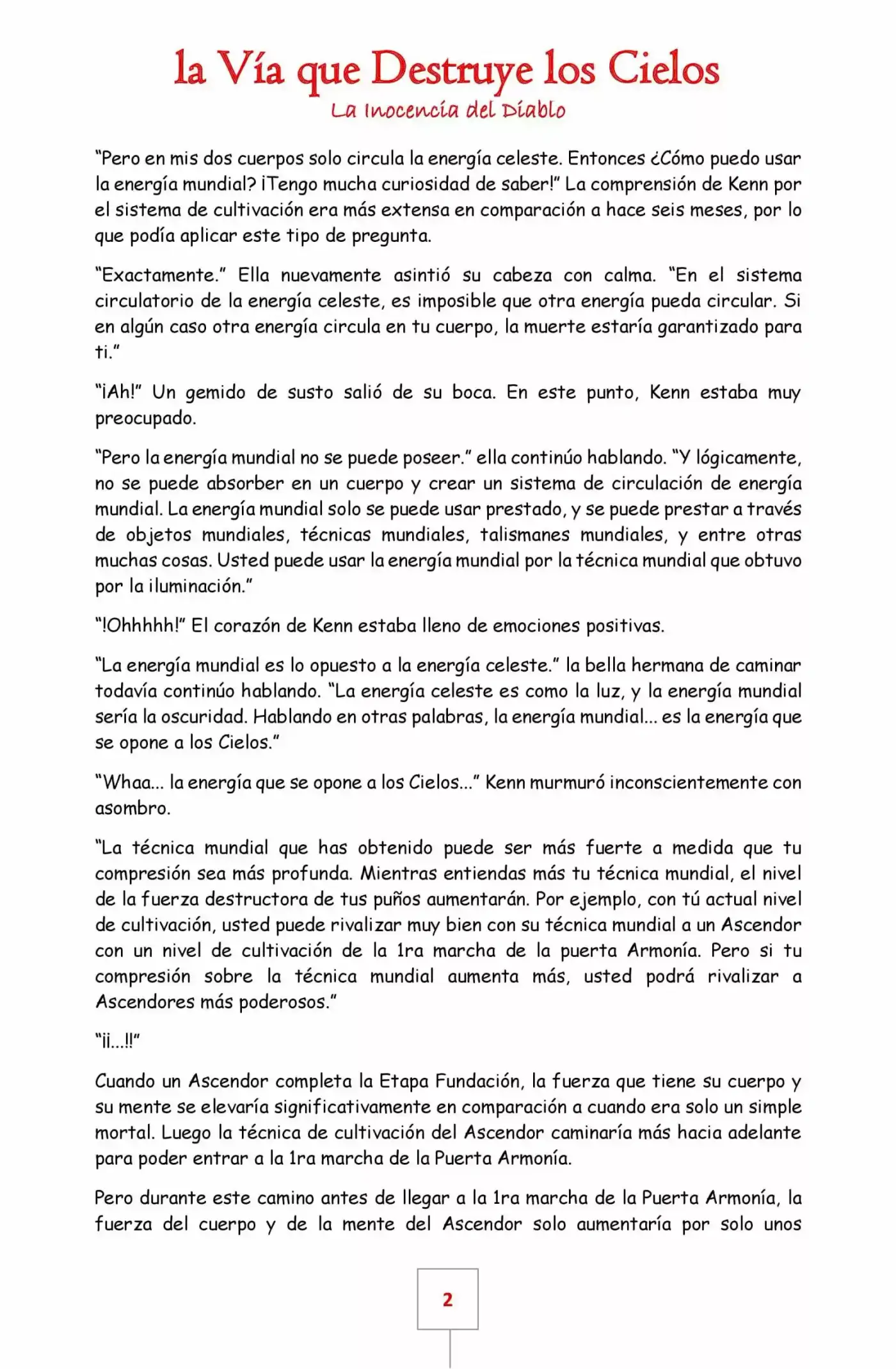 La Vía Que Destruye Los Cielos (Novela) - Capítulo 18 - Página 2 - LectorTMOo
