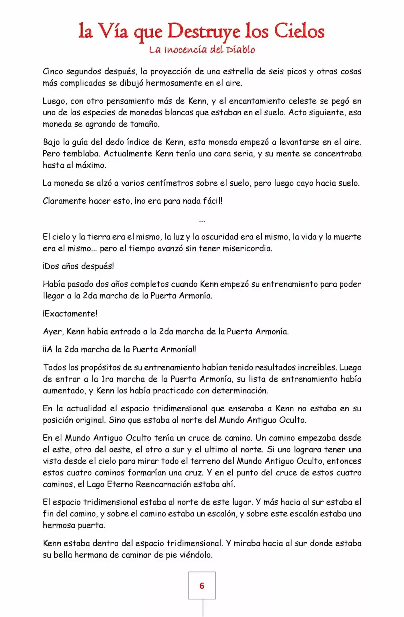 La Vía Que Destruye Los Cielos (Novela) - Capítulo 18 - Página 6 - LectorTMOo