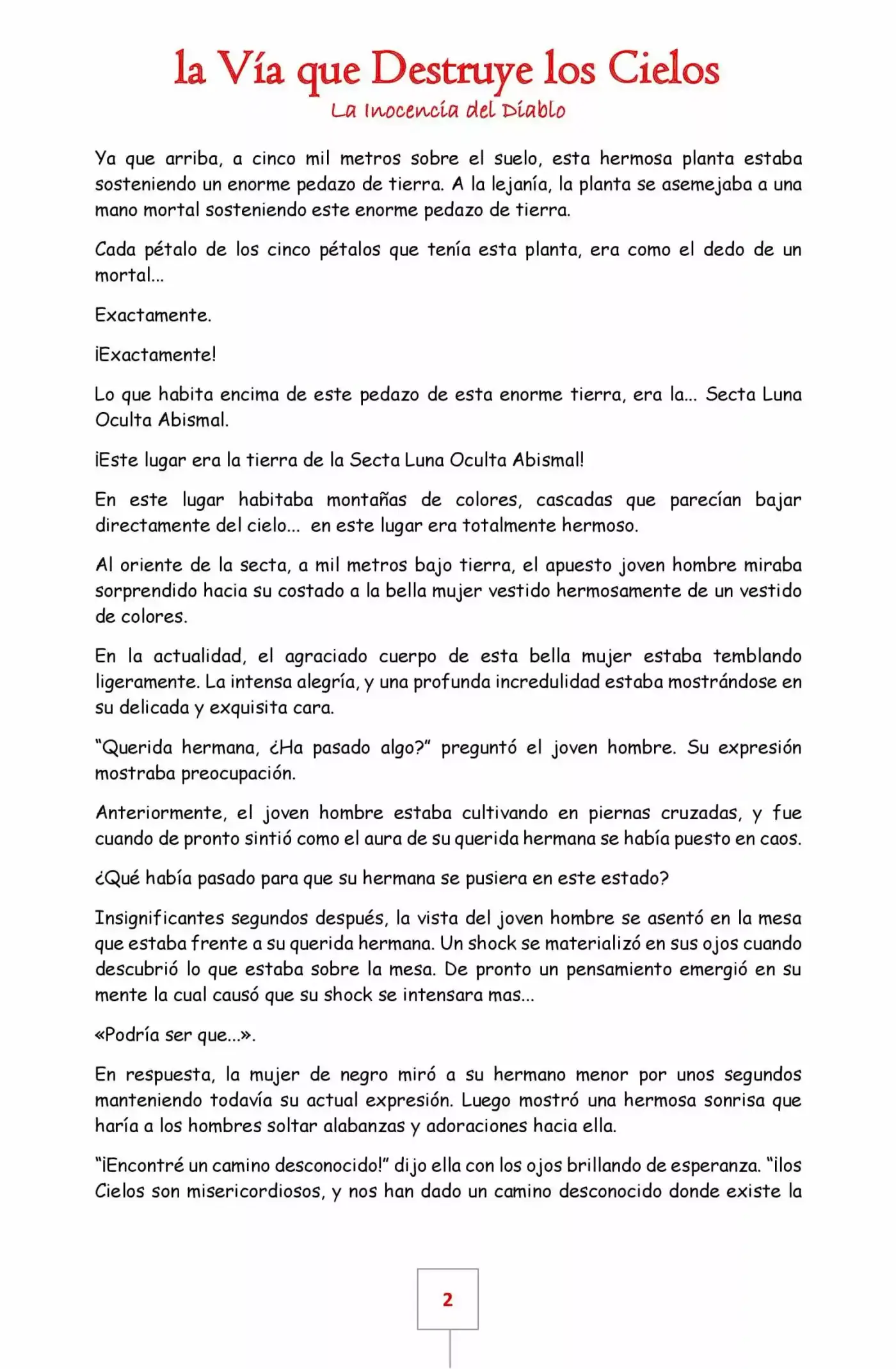La Vía Que Destruye Los Cielos (Novela) - Capítulo 19 - Página 2 - LectorTMOo
