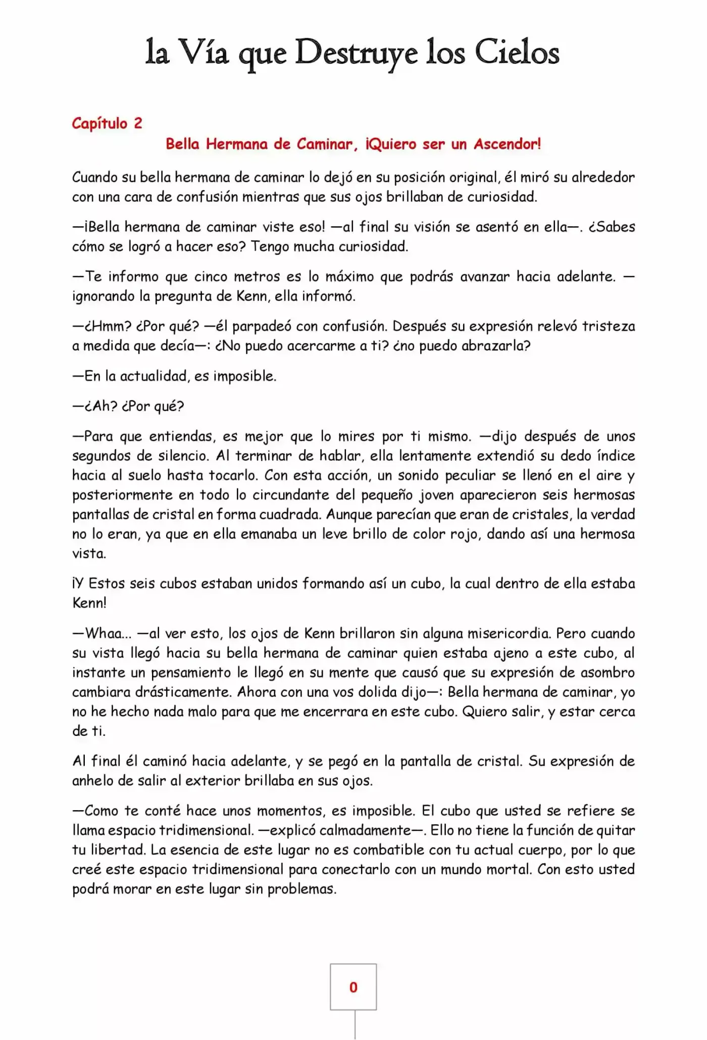 La Vía Que Destruye Los Cielos (Novela) - Capítulo 2 - Página 1 - LectorTMOo