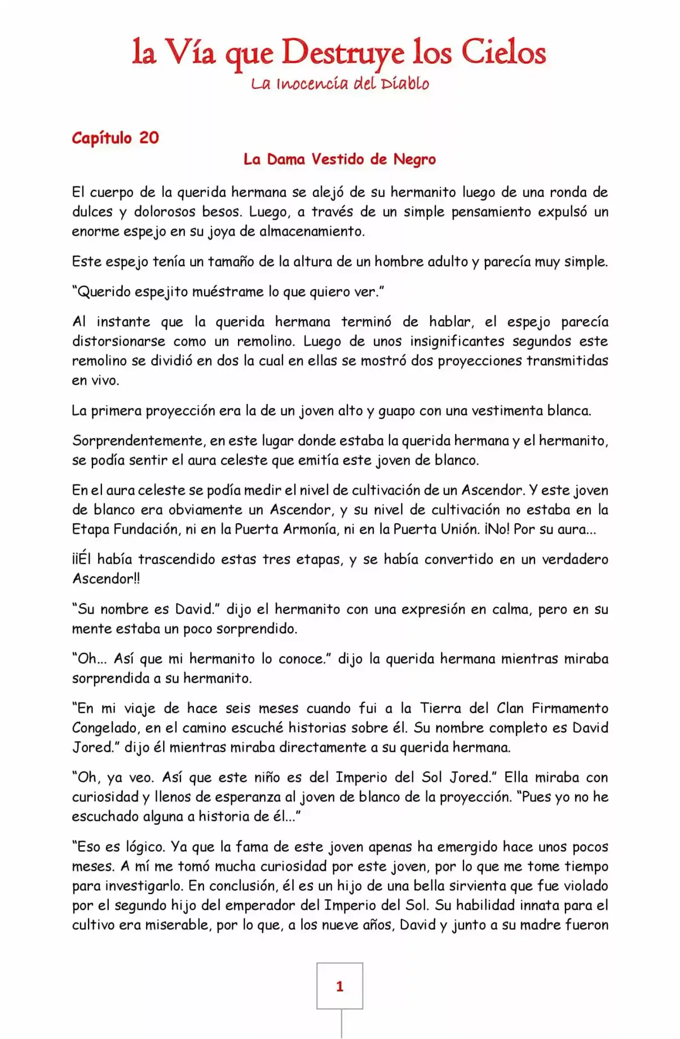 La Vía Que Destruye Los Cielos (Novela) - Capítulo 20 - Página 1 - LectorTMOo