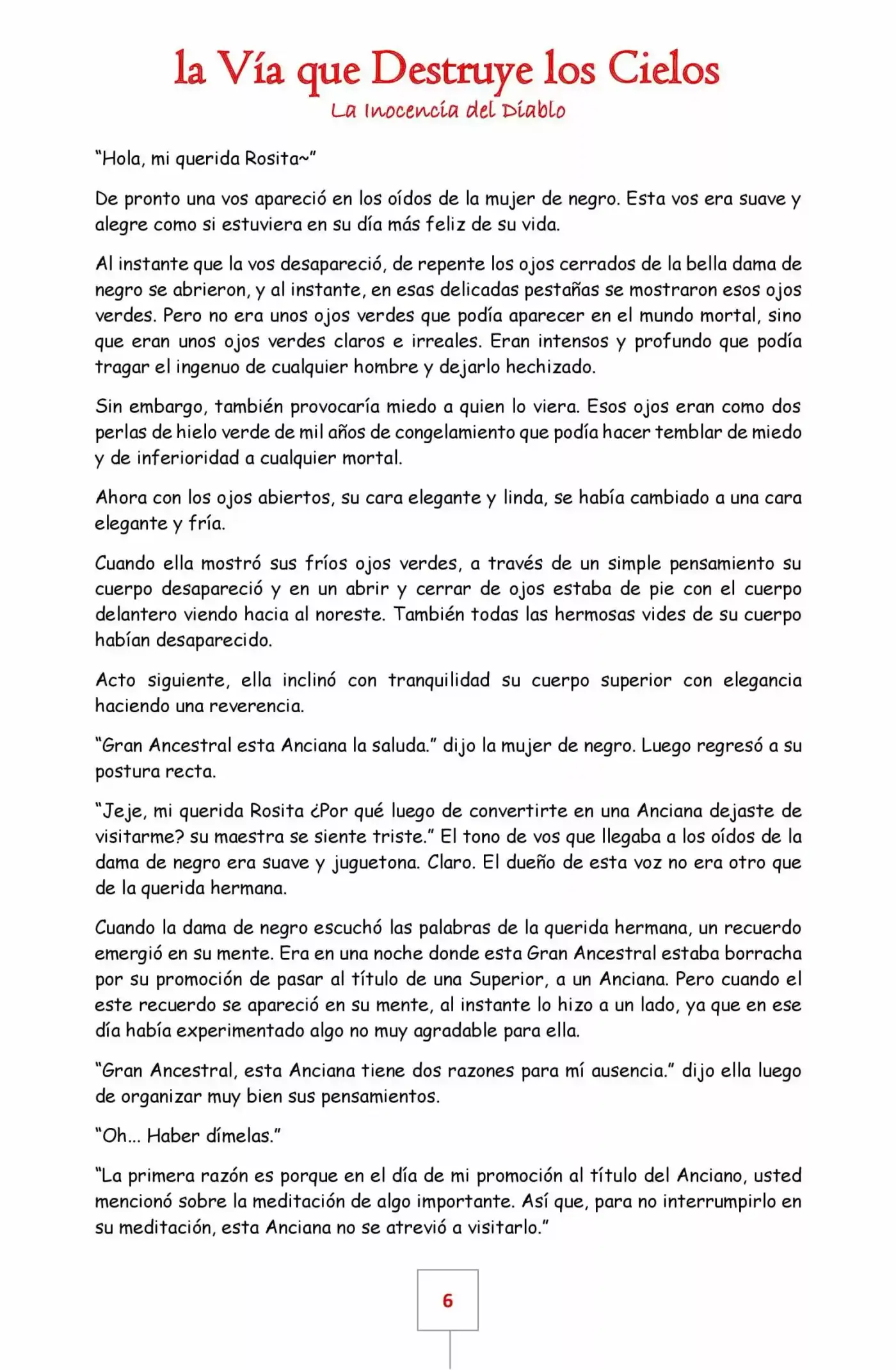 La Vía Que Destruye Los Cielos (Novela) - Capítulo 20 - Página 6 - LectorTMOo
