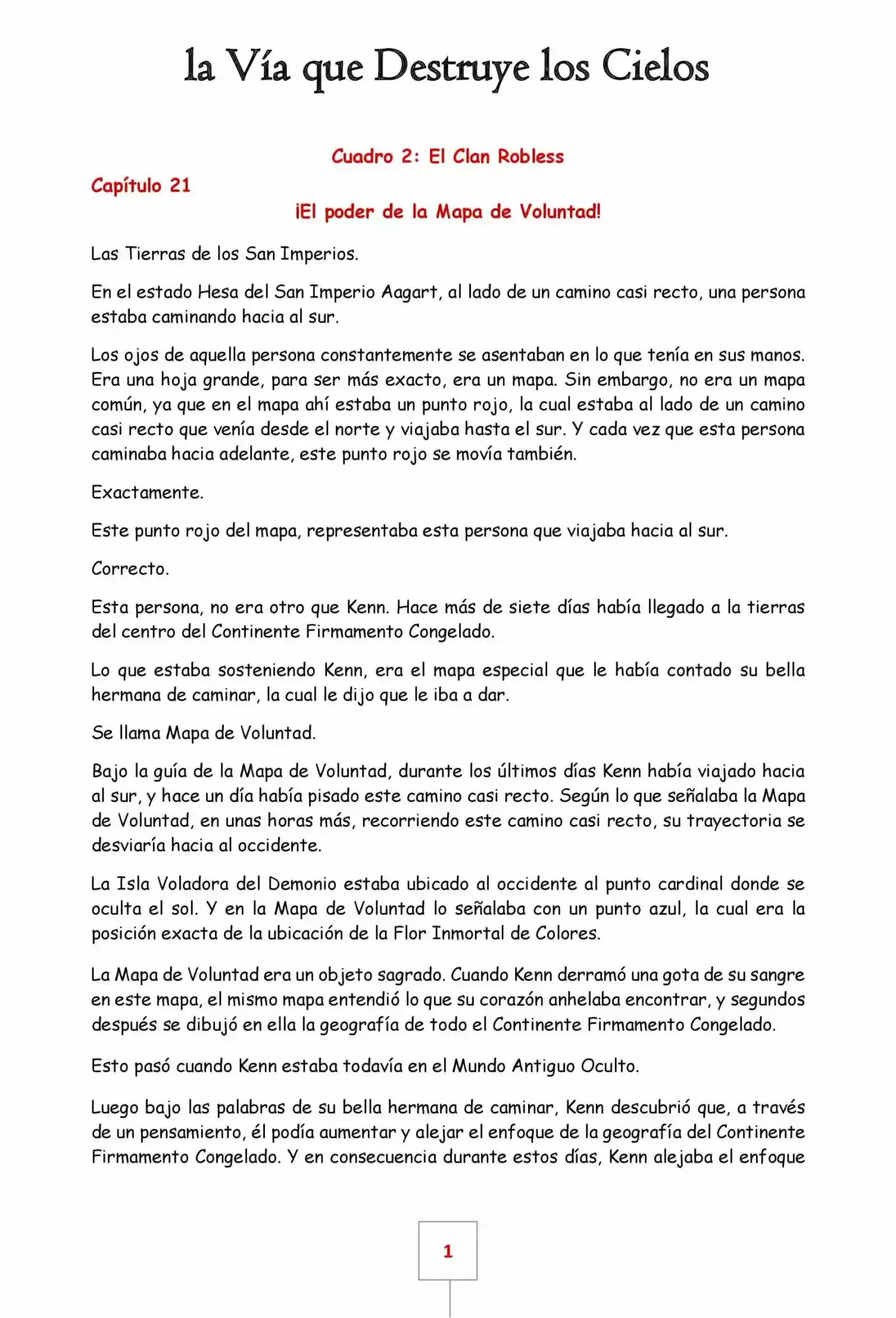 La Vía Que Destruye Los Cielos (Novela) - Capítulo 21 - Página 1 - LectorTMOo