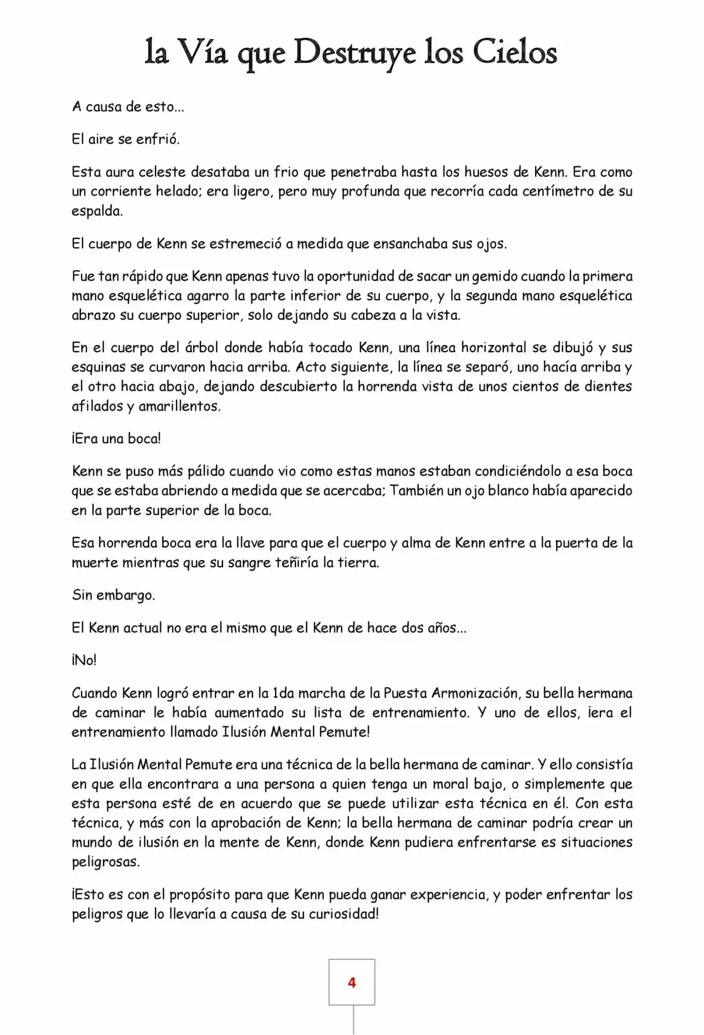 La Vía Que Destruye Los Cielos (Novela) - Capítulo 21 - Página 4 - LectorTMOo