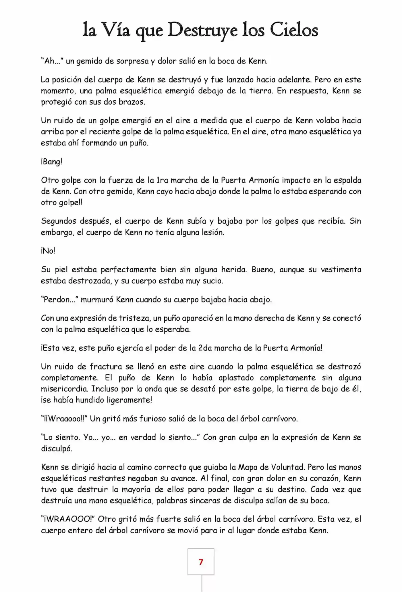 La Vía Que Destruye Los Cielos (Novela) - Capítulo 21 - Página 7 - LectorTMOo