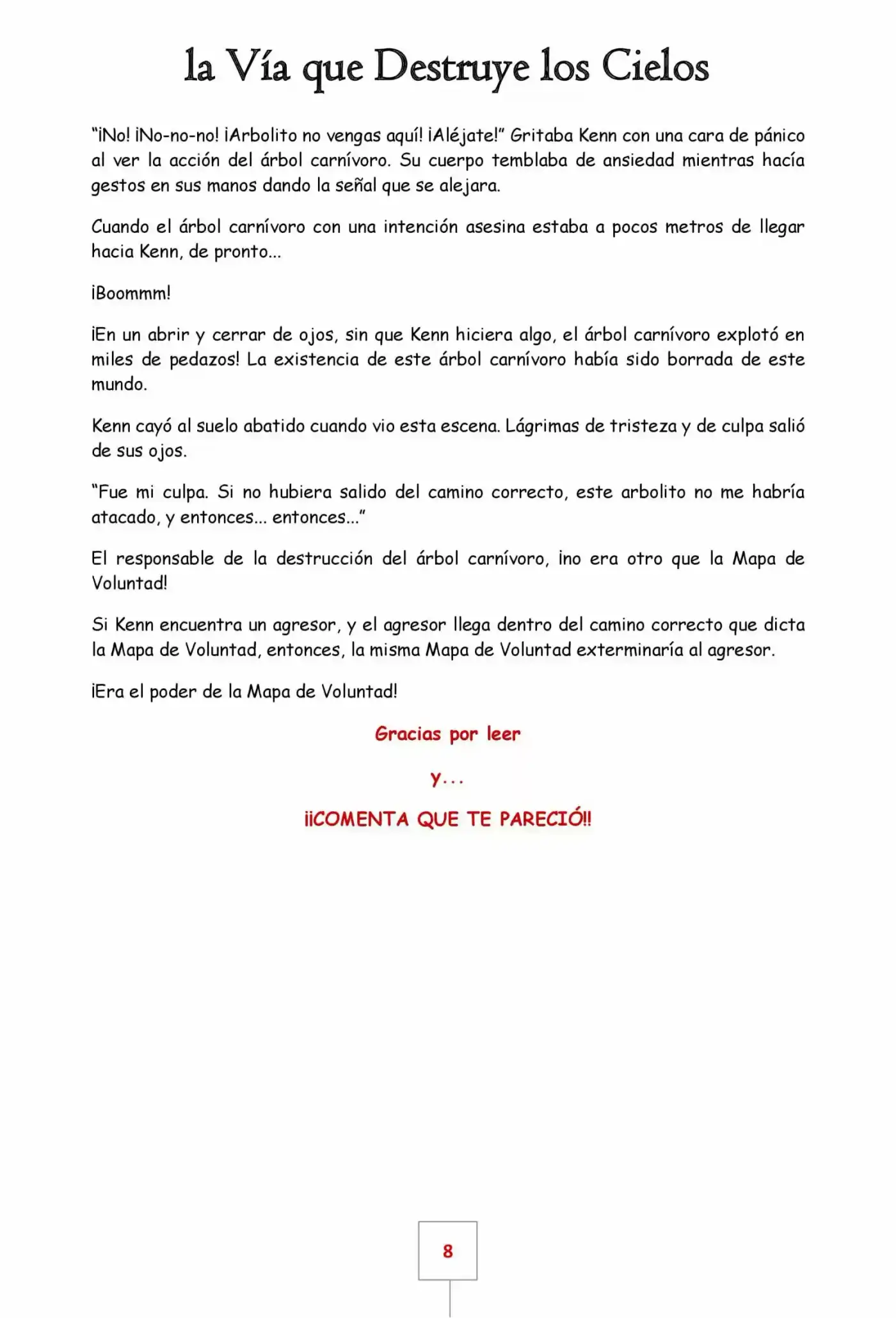La Vía Que Destruye Los Cielos (Novela) - Capítulo 21 - Página 8 - LectorTMOo