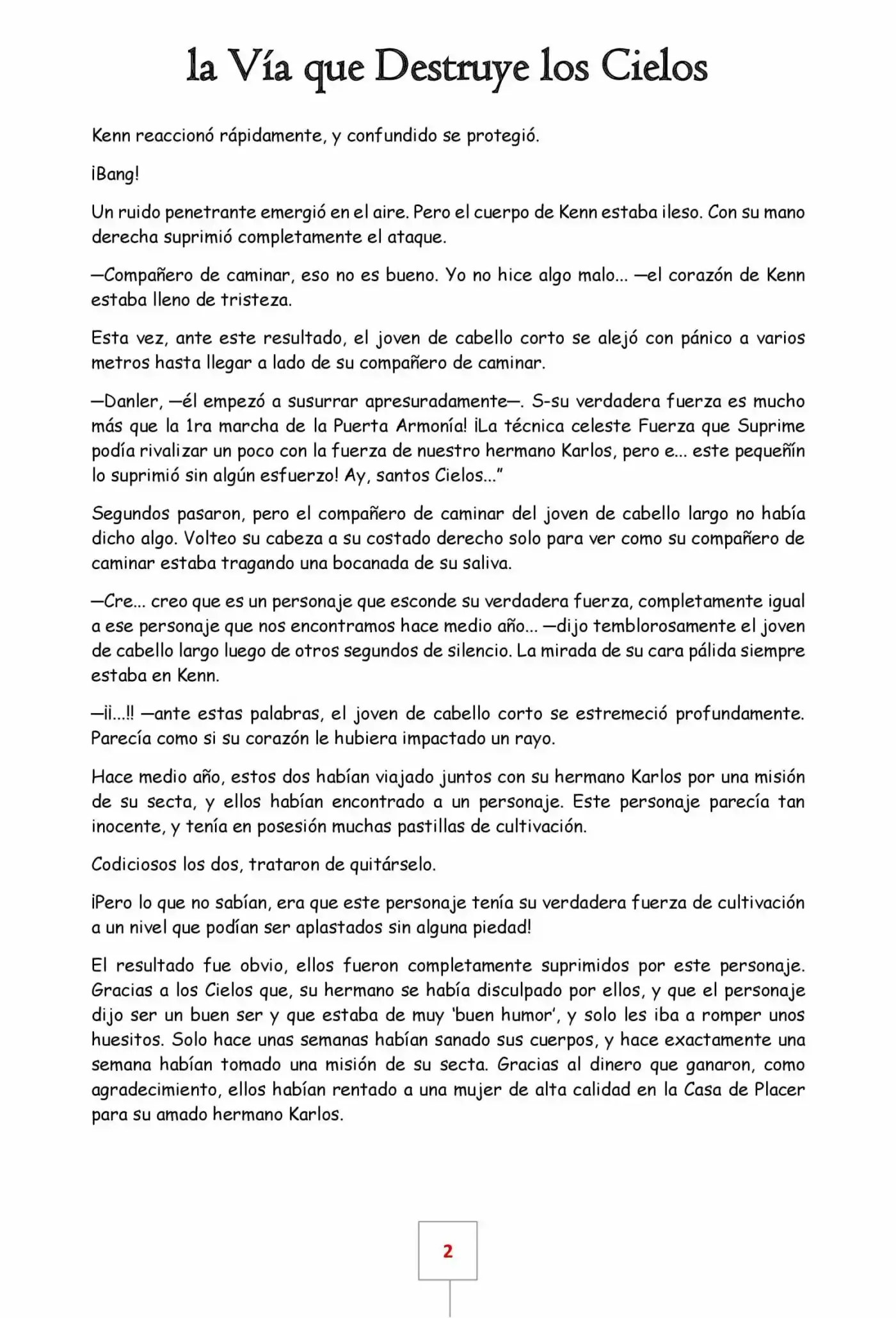La Vía Que Destruye Los Cielos (Novela) - Capítulo 23 - Página 2 - LectorTMOo